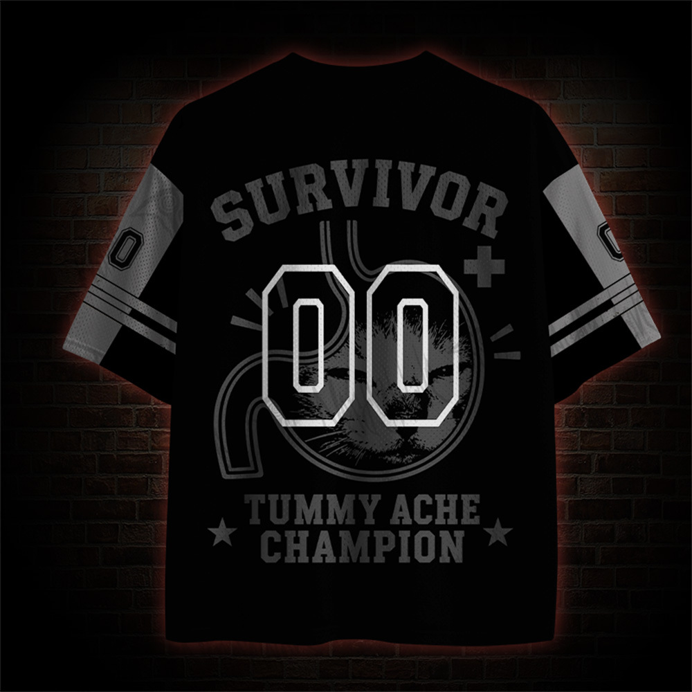 Tummy Ache Survivor Cat Mesh Jersey