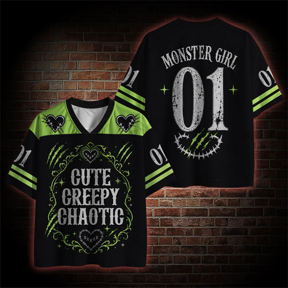 Cute Creepy Chaotic Mesh Jersey