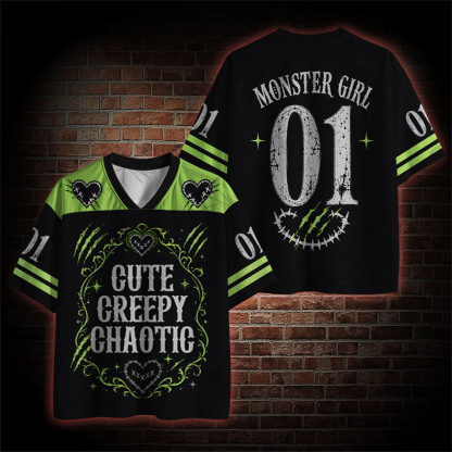 Cute Creepy Chaotic Mesh Jersey