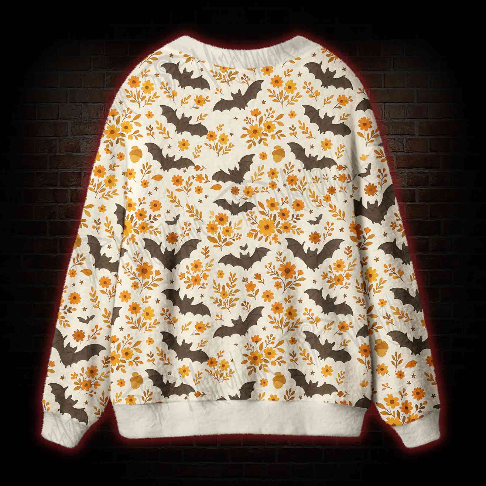 Batty Botanical Cardigan Sweater