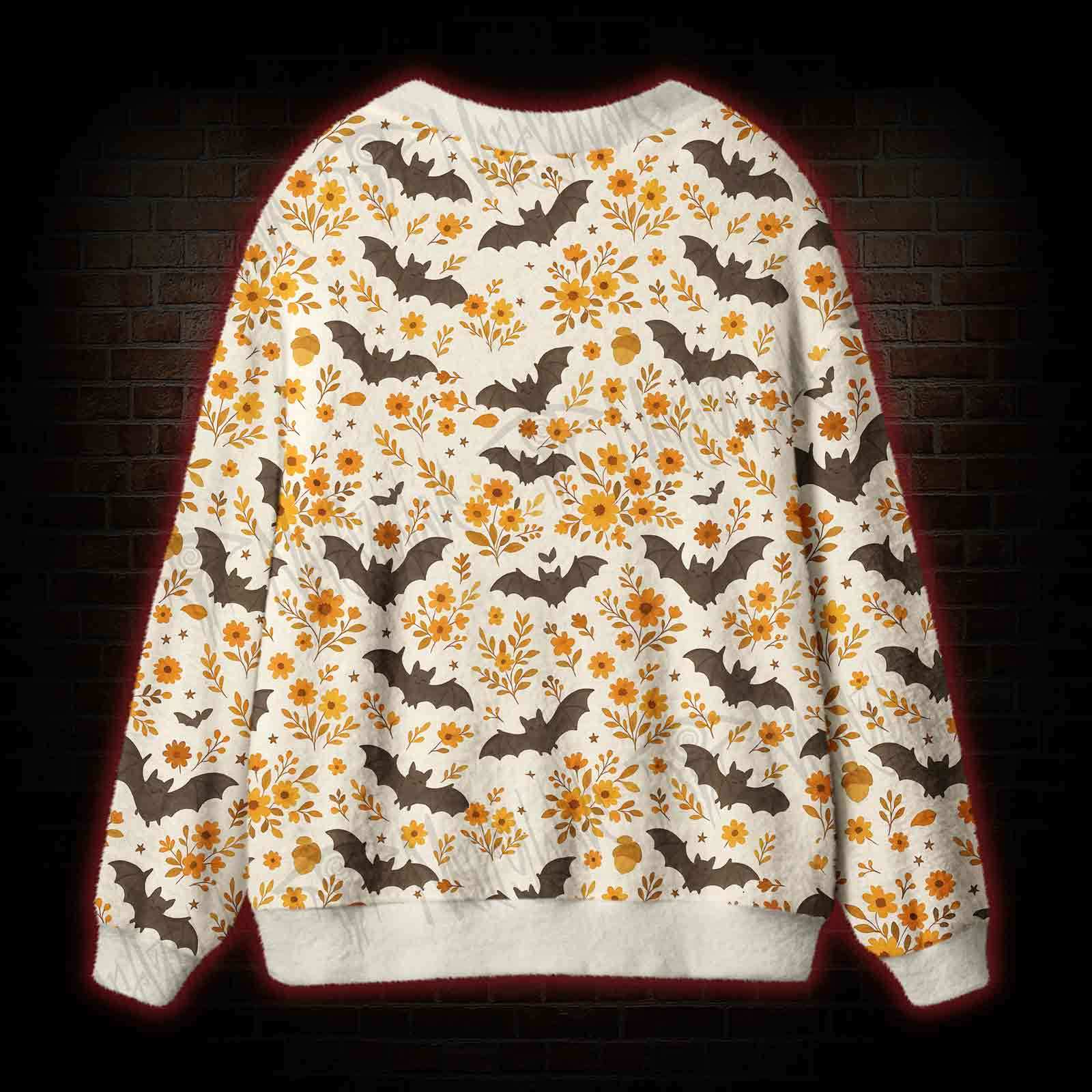 Batty Botanical Cardigan Sweater