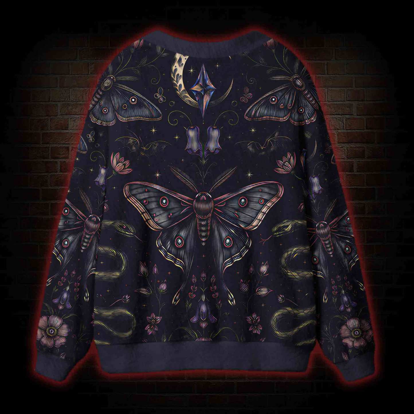 Moth and Botanical Cardigan Sweater