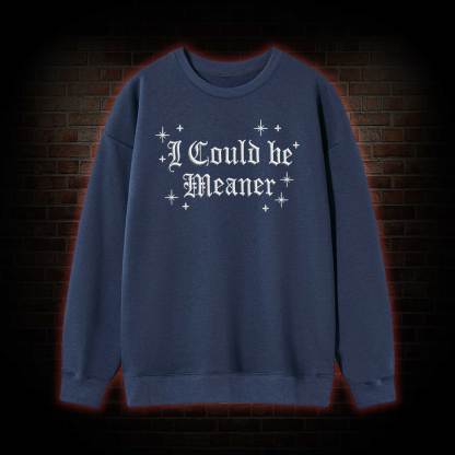 A Little Ray of Pitch Black Embroidered Sweatshirt