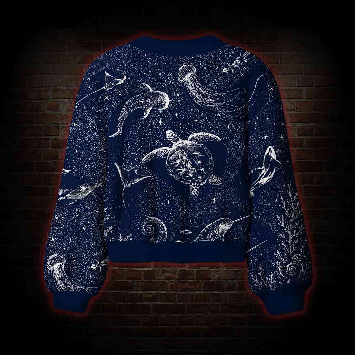 Deep Sea Jellyfish Women's Cardigan Sweater