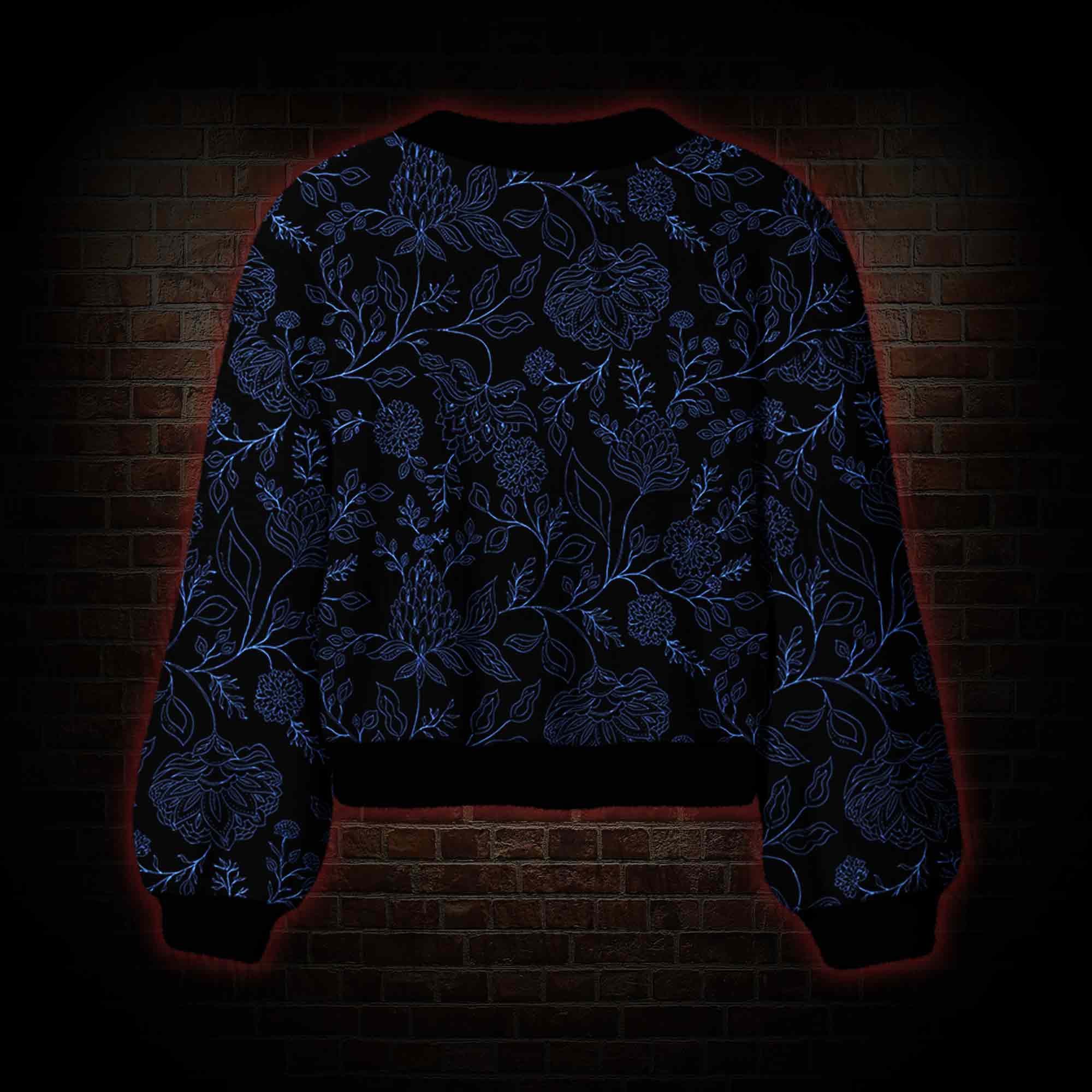 Gothic Botanical Women's Cardigan Sweater