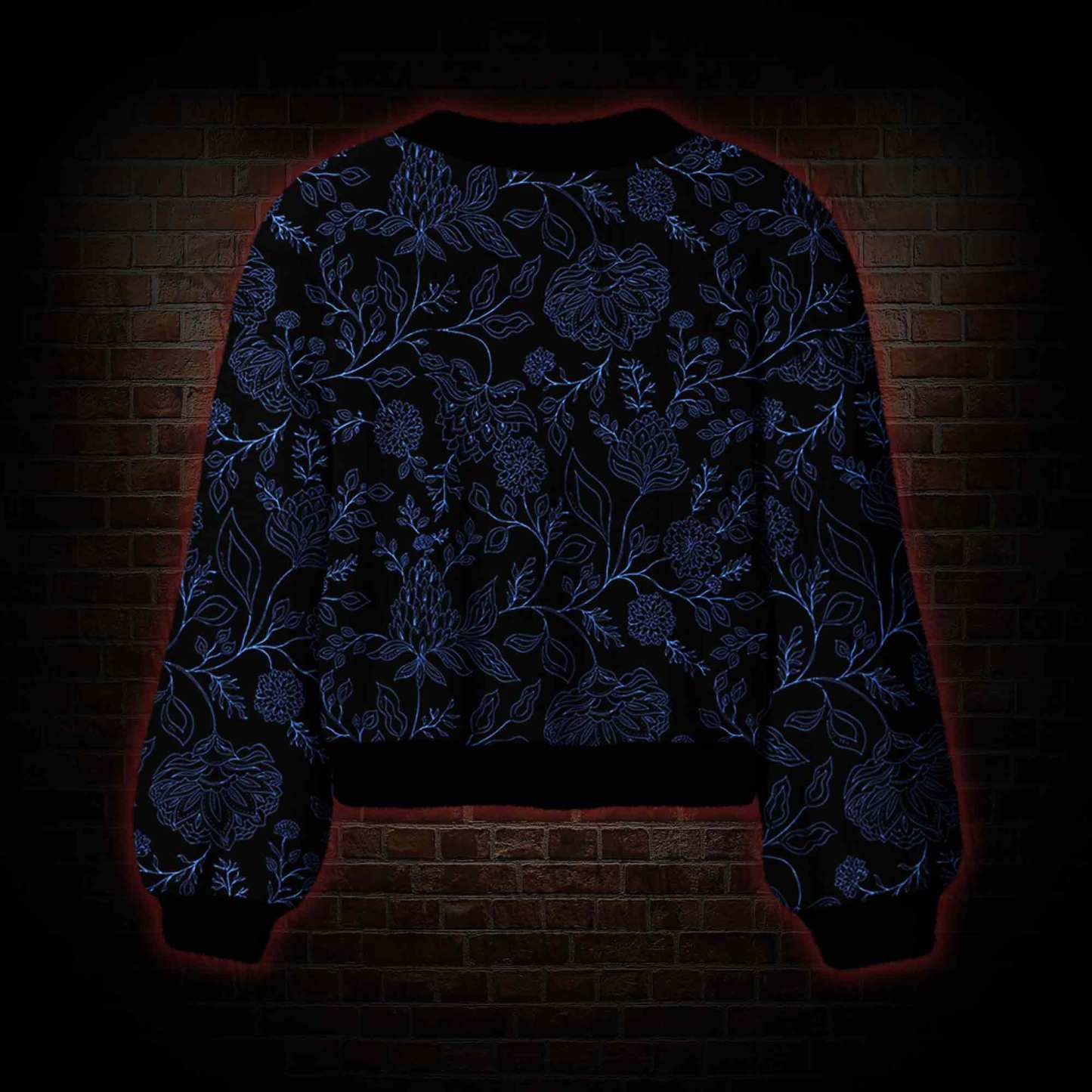 Gothic Botanical Women's Cardigan Sweater