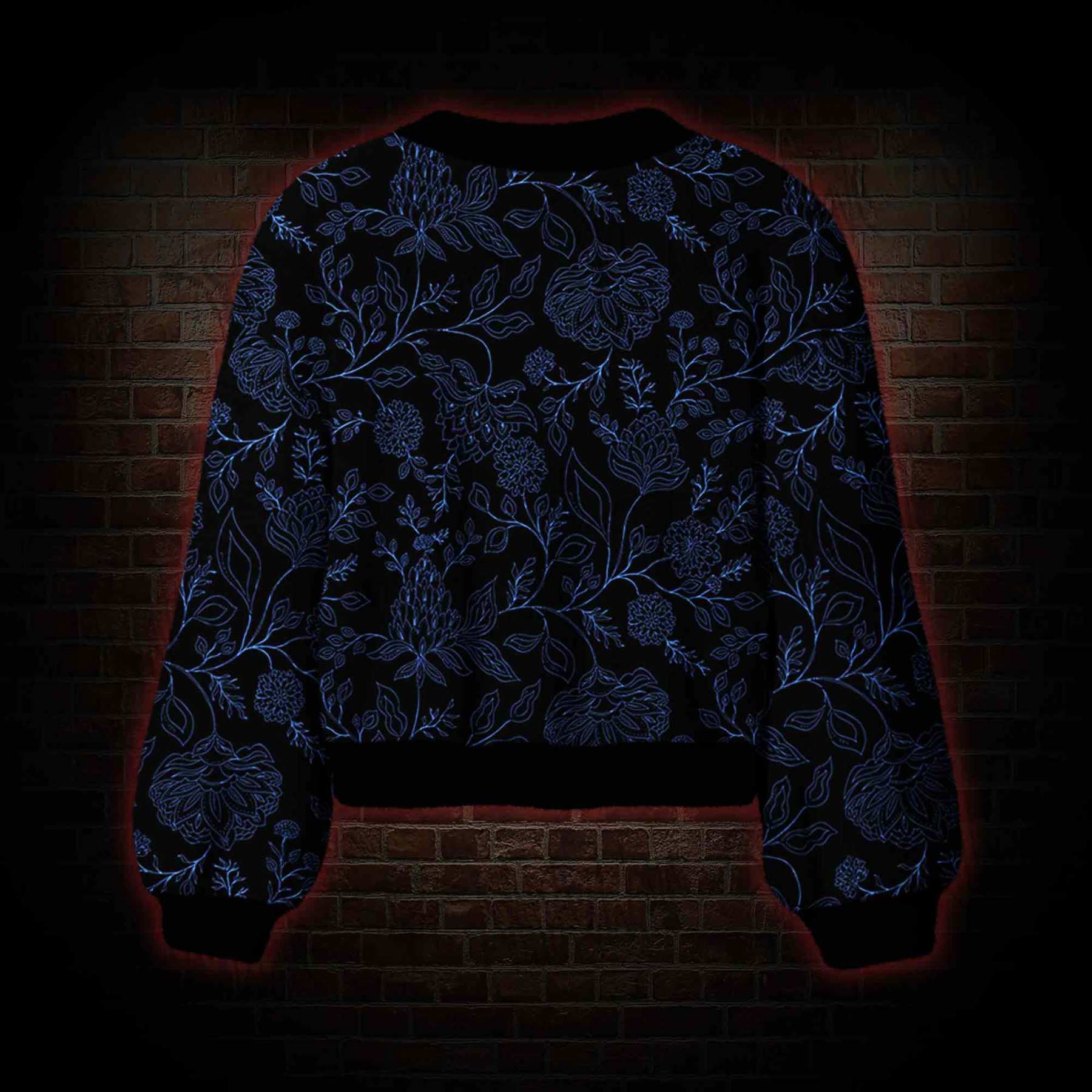 Gothic Botanical Women's Cardigan Sweater