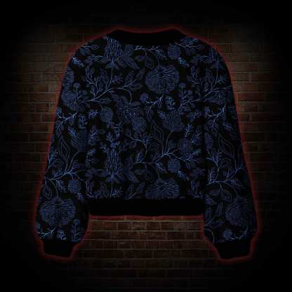 Gothic Botanical Women's Cardigan Sweater