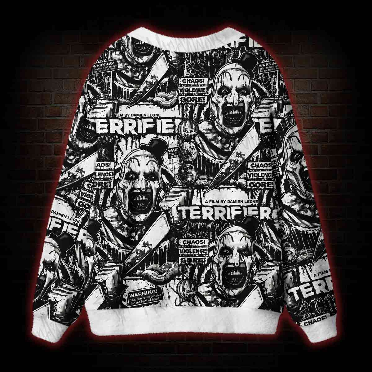 Warning Cardigan Sweater