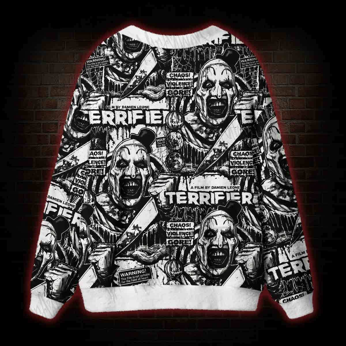 Warning Cardigan Sweater