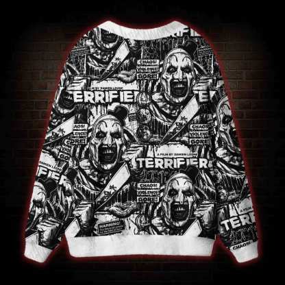 Warning Cardigan Sweater