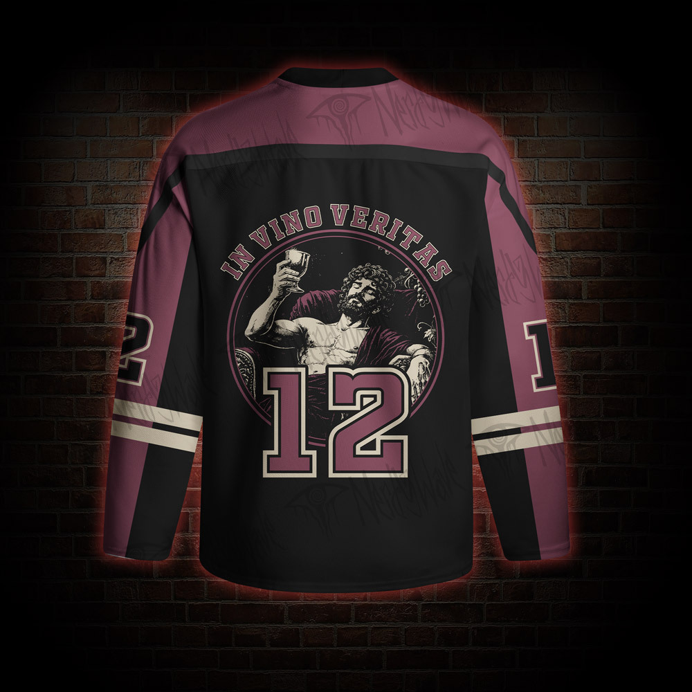 God of Wine Greek Mythology Long Sleeve Hockey Jersey