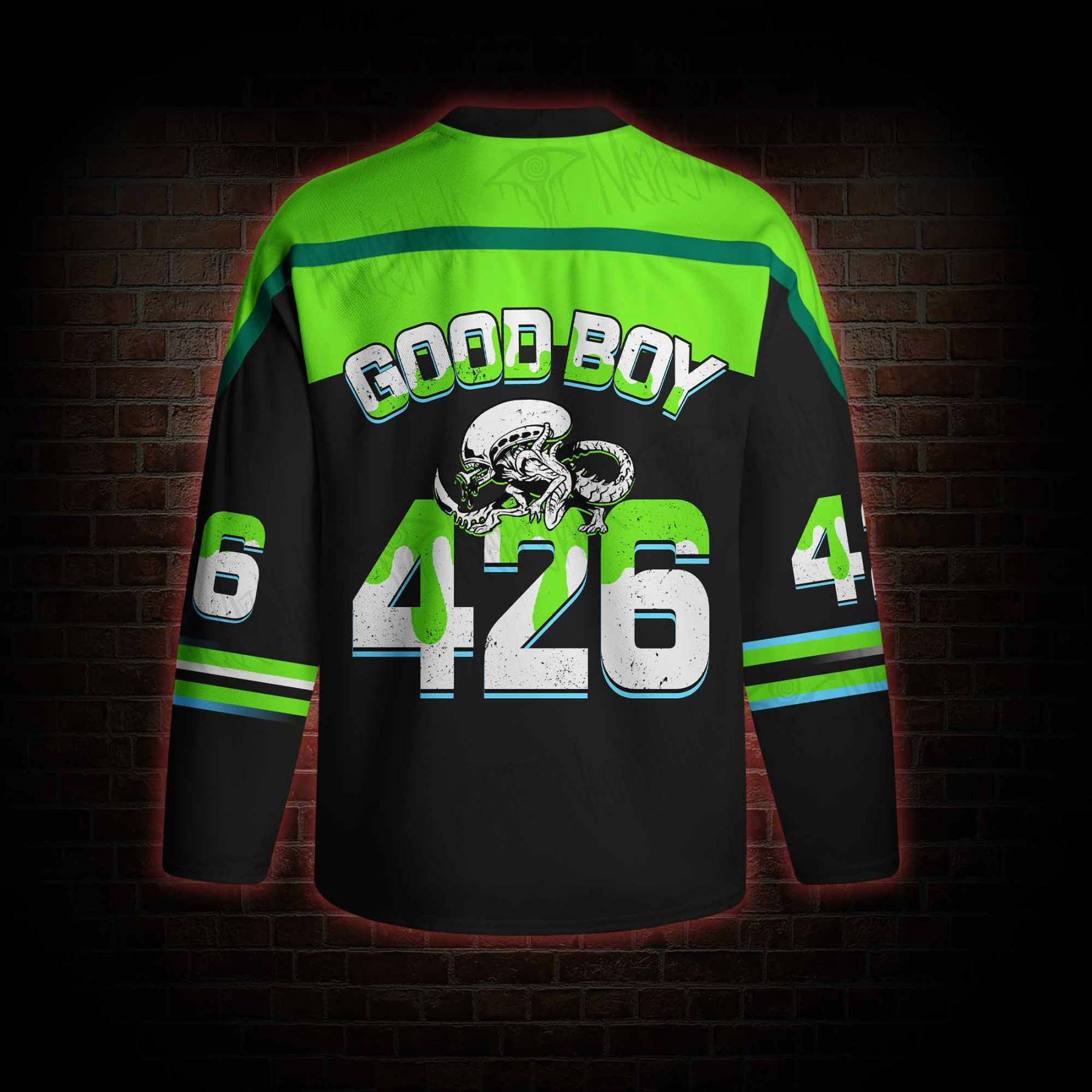 Can I Pet The Dog Long Sleeve Hockey Jersey