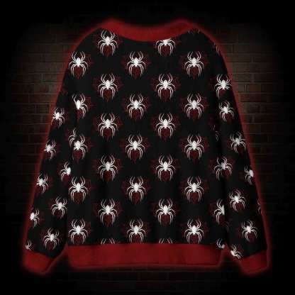 Midnight Spiders Cardigan Sweater