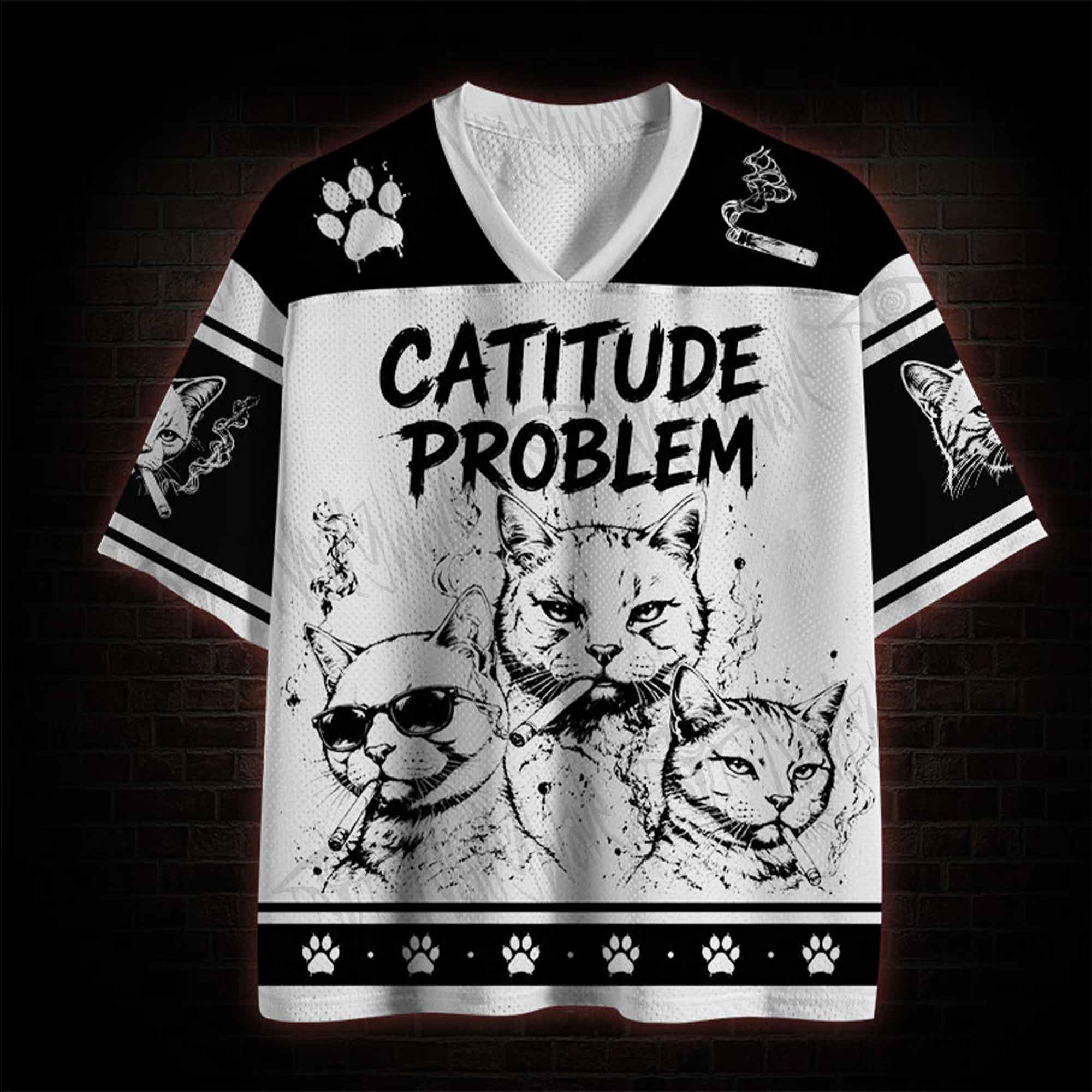 Catitude Problem Mesh Jersey