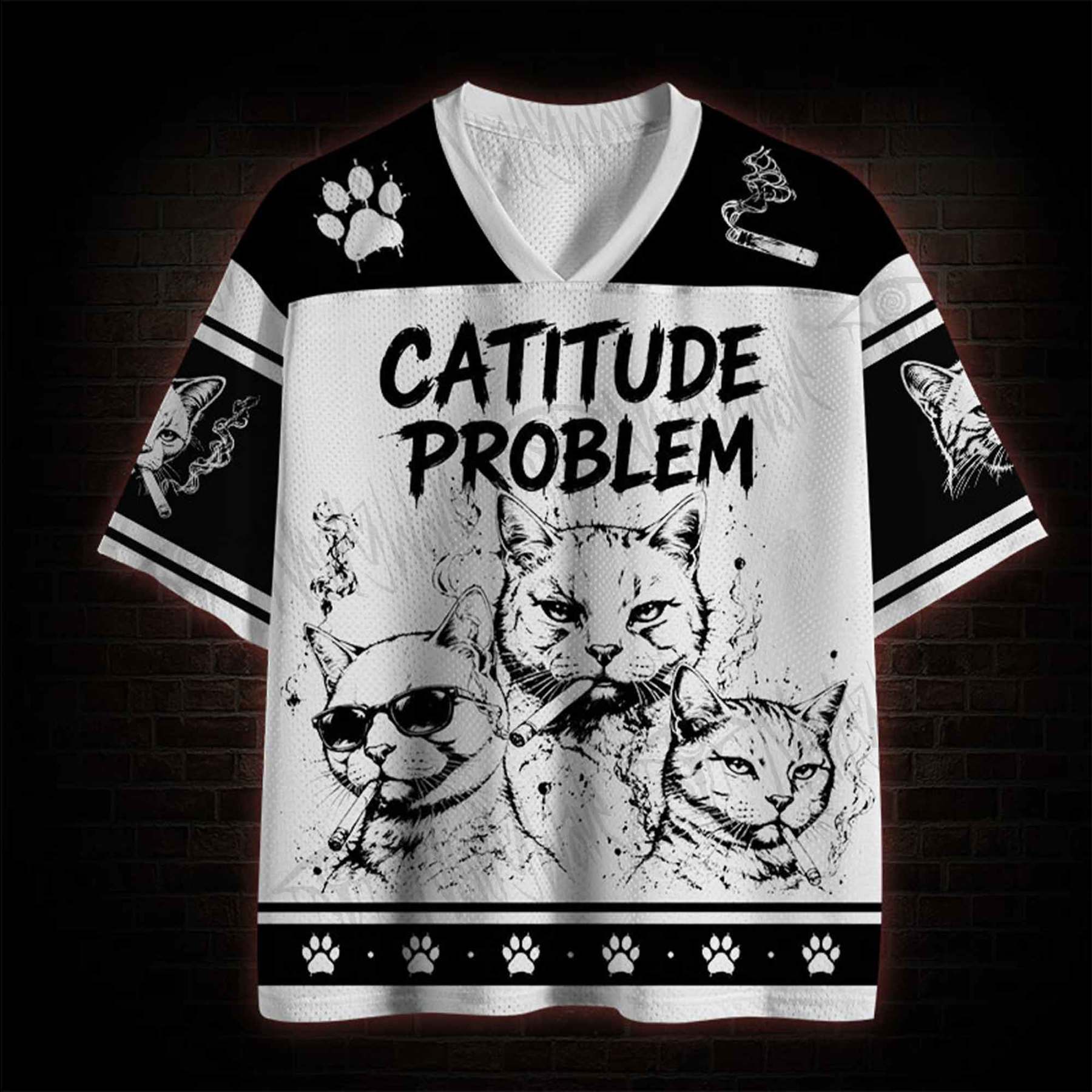Catitude Problem Mesh Jersey