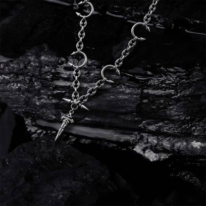 Gothic Septum Link Cross Necklace