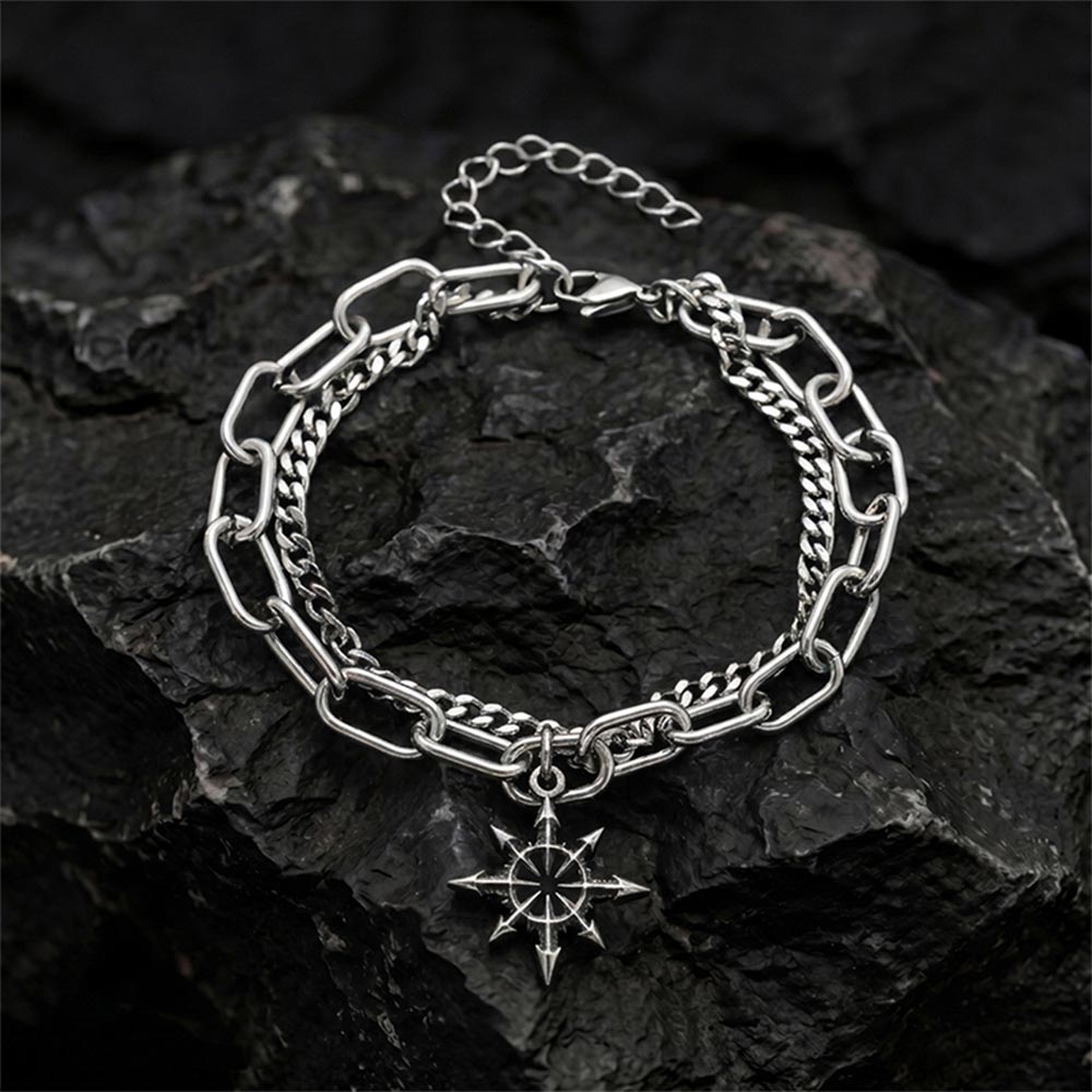 Chaos Star Layered Bracelet
