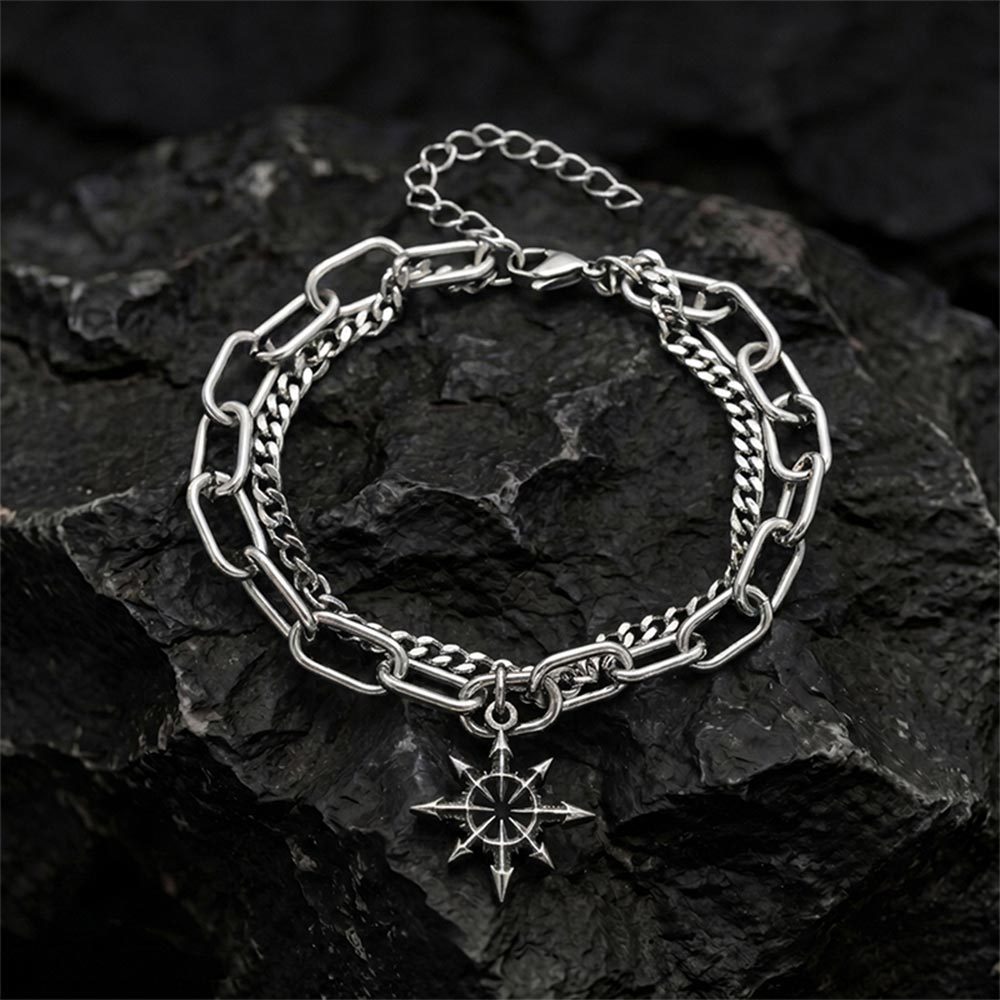 Chaos Star Layered Bracelet