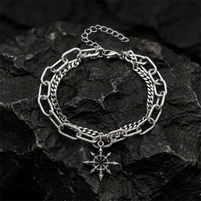 Chaos Star Layered Bracelet