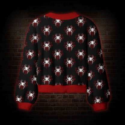 Midnight Spiders Women's Cardigan Sweater