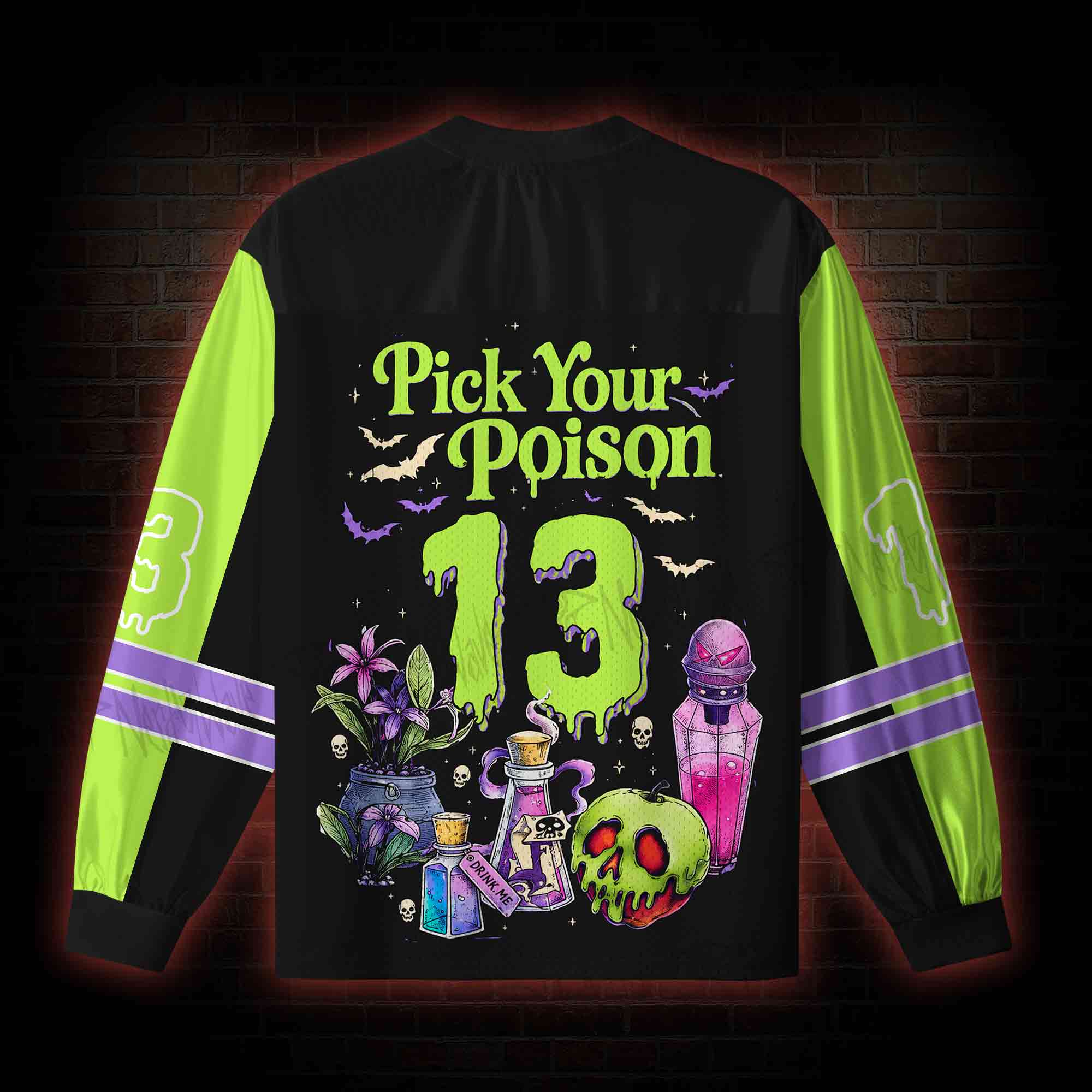 Pick Your Poison V-Neck Long Sleeve Jersey