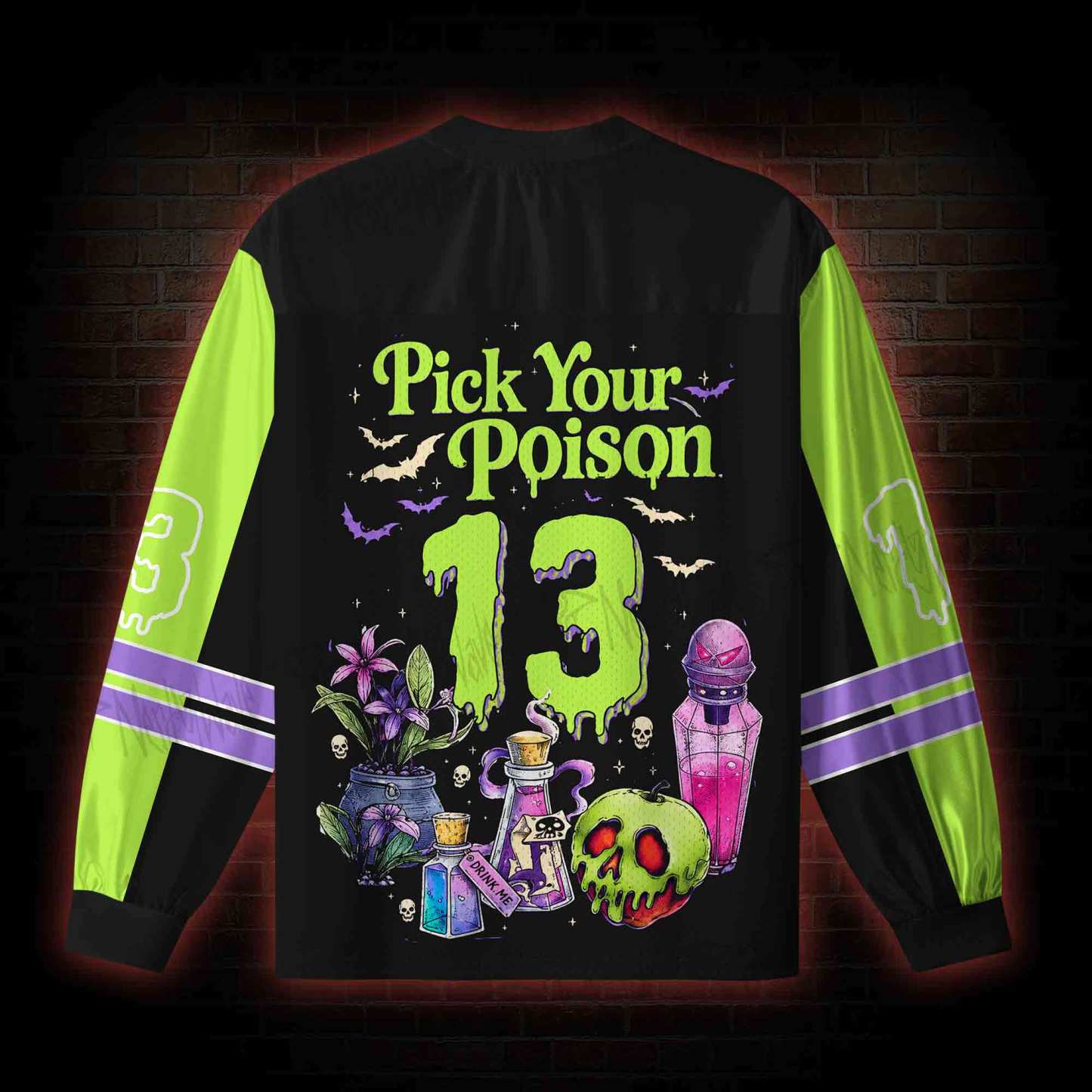 Pick Your Poison V-Neck Long Sleeve Jersey