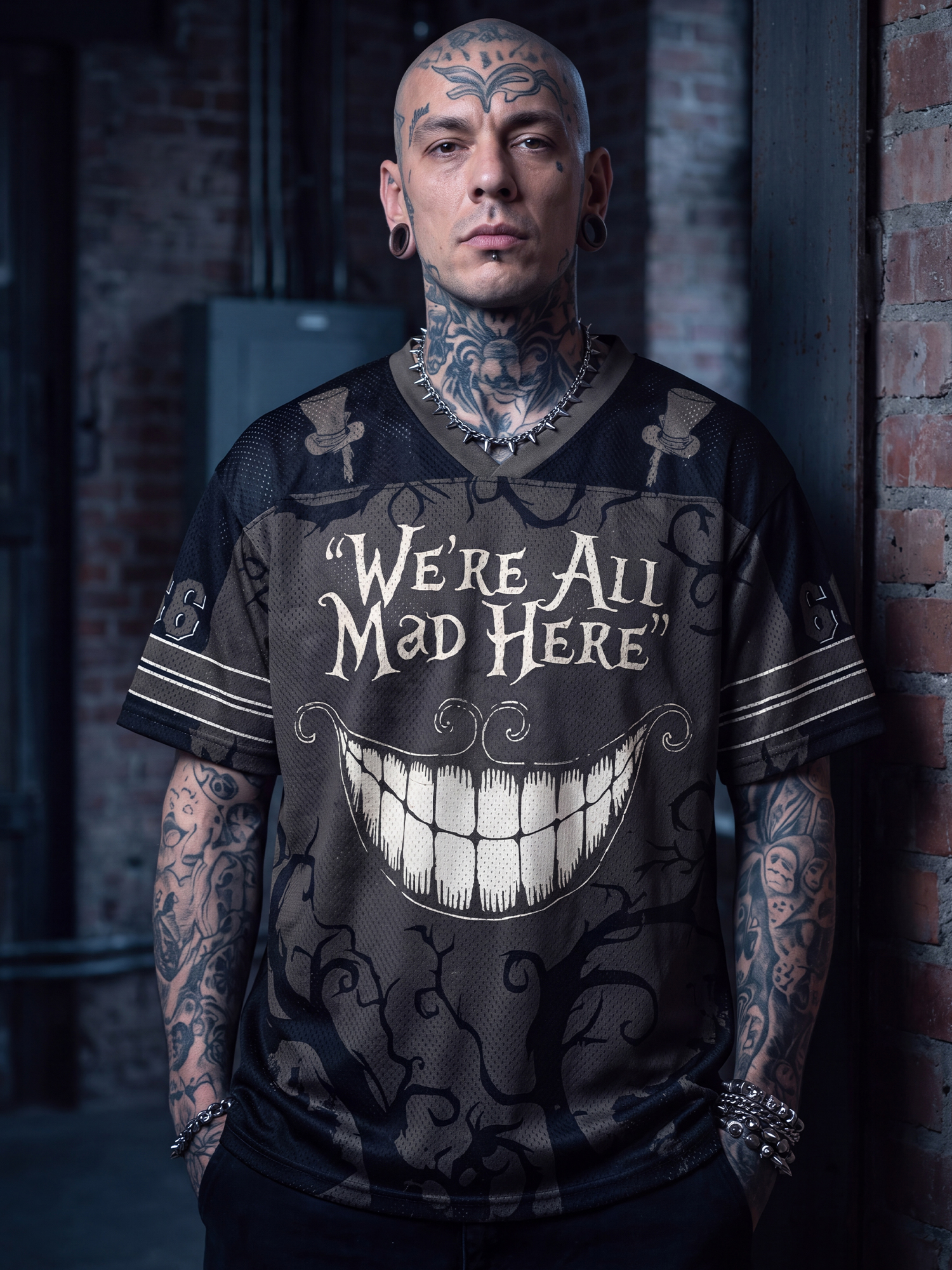 We're All Mad Here Mesh Jersey