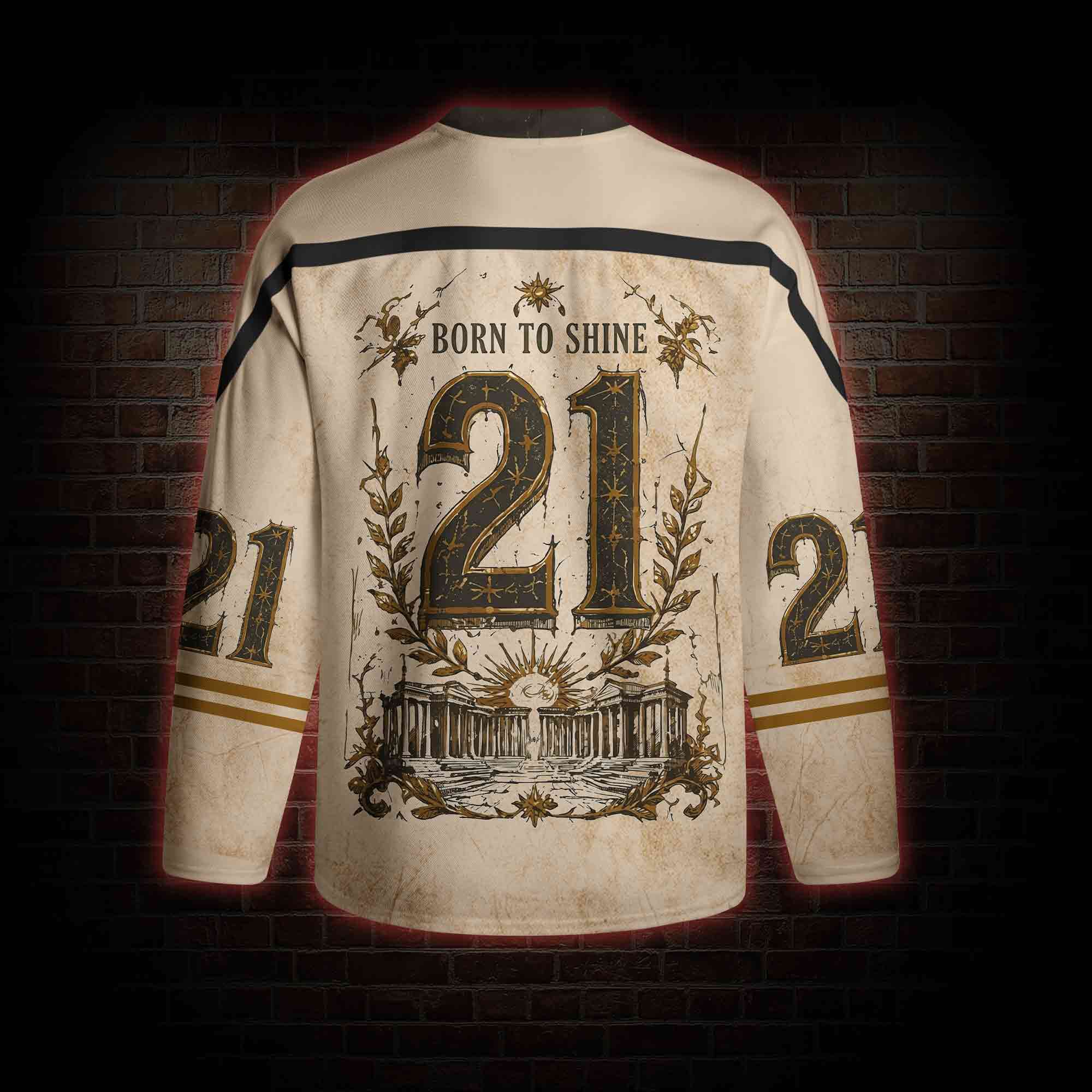Born of Shine Greek mythology Long Sleeve Hockey Jersey