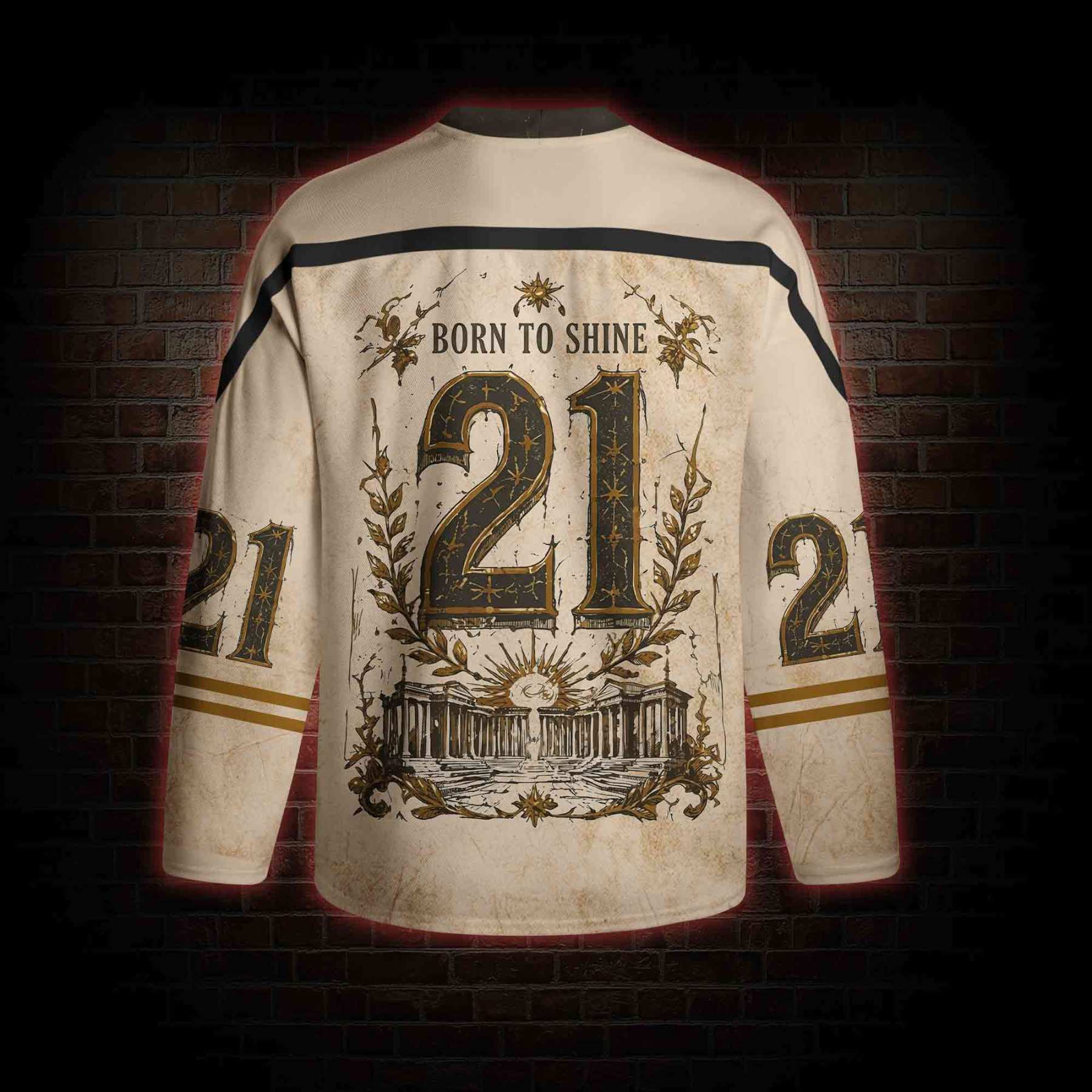 Born of Shine Greek mythology Long Sleeve Hockey Jersey