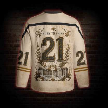 Born of Shine Greek mythology Long Sleeve Hockey Jersey