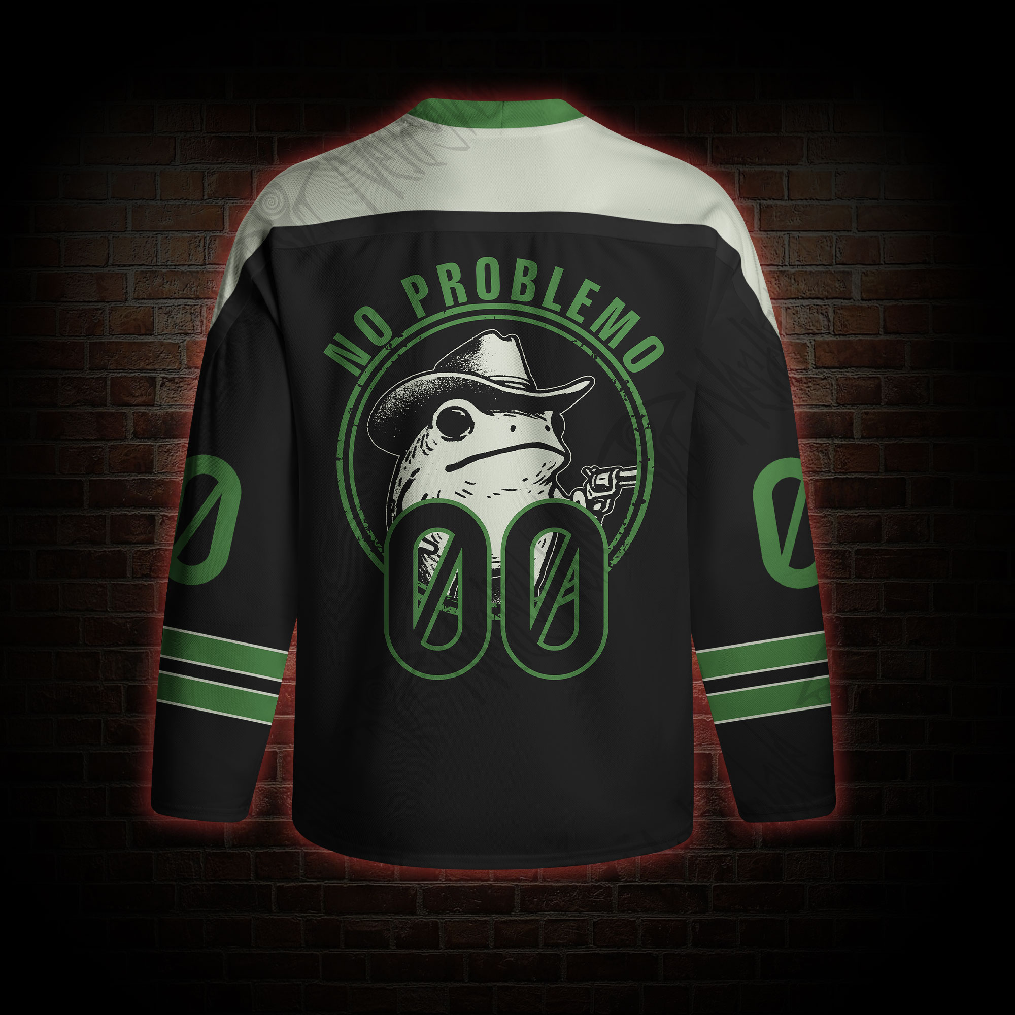 No Problemo Frog Long Sleeve Hockey Jersey