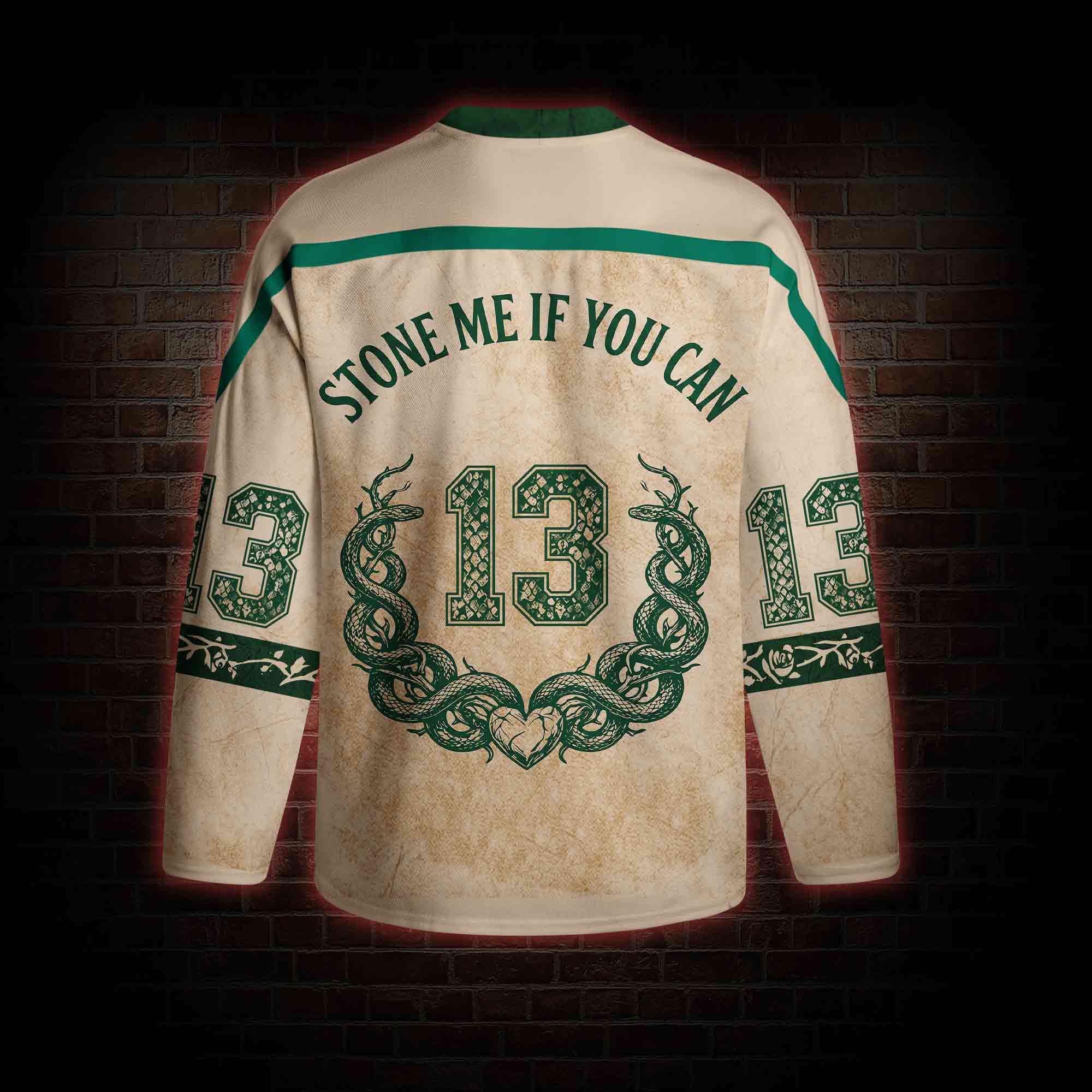Stone Me If You Can Greek mythology Long Sleeve Hockey Jersey