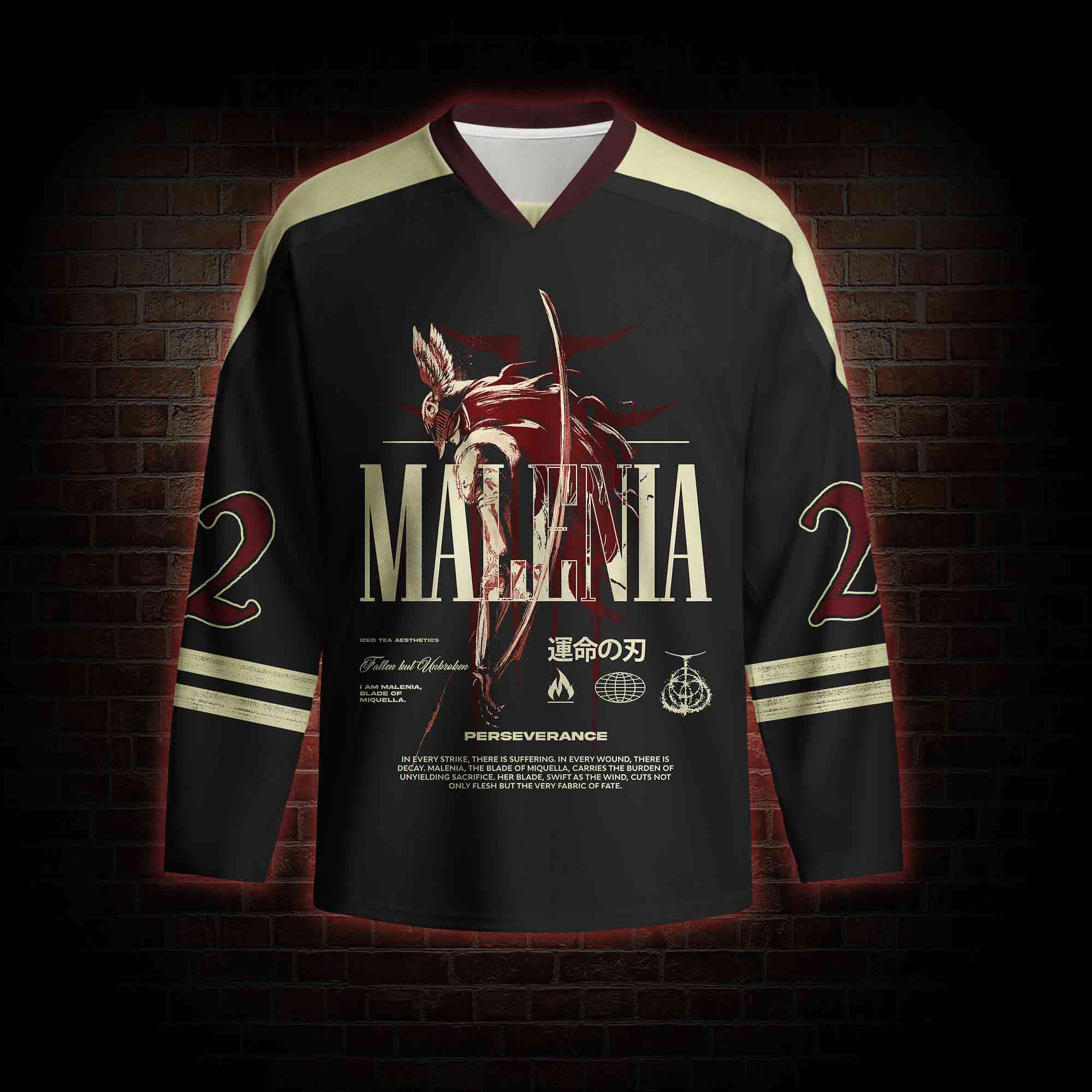 Cursed Goddess Long Sleeve Hockey Jersey