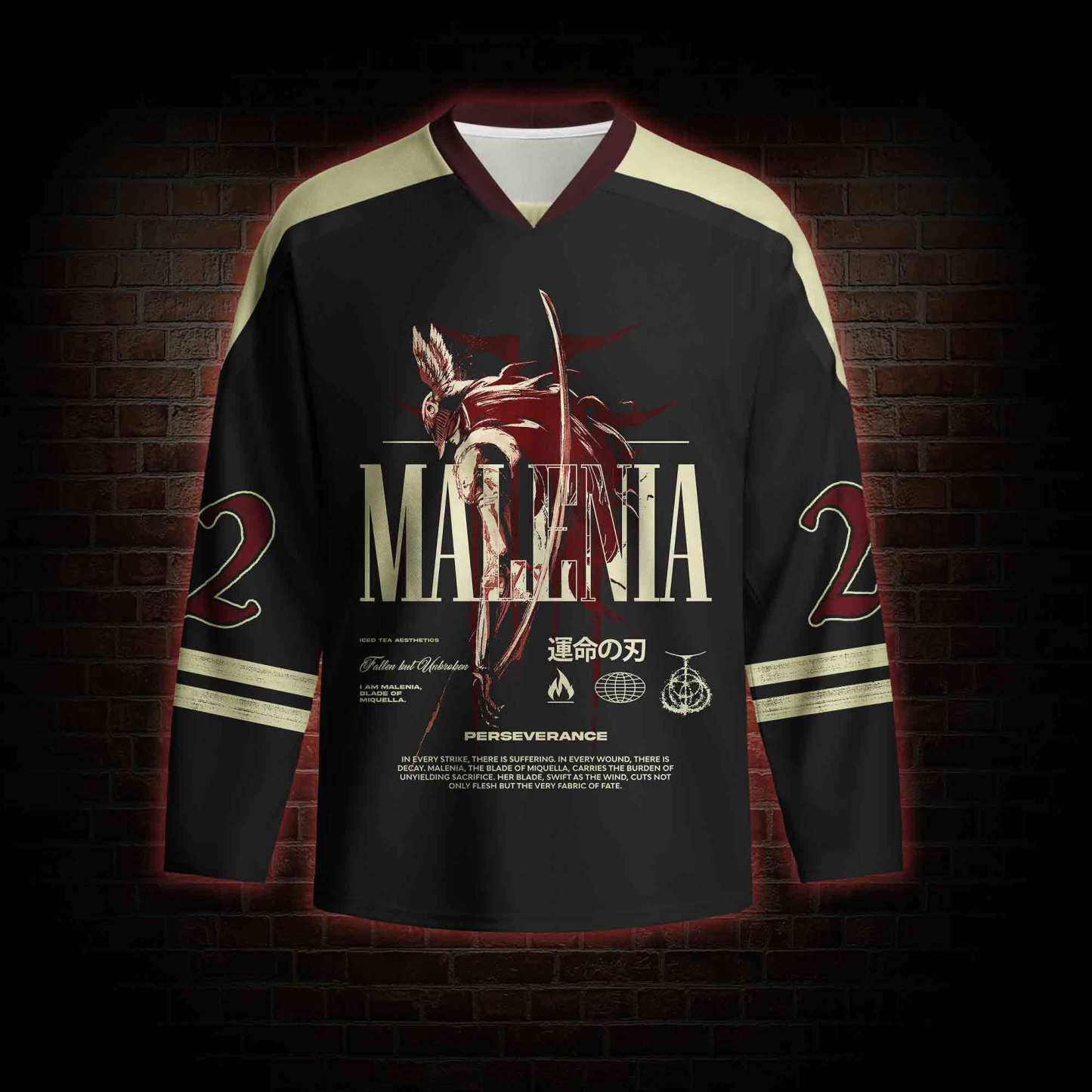 Cursed Goddess Long Sleeve Hockey Jersey