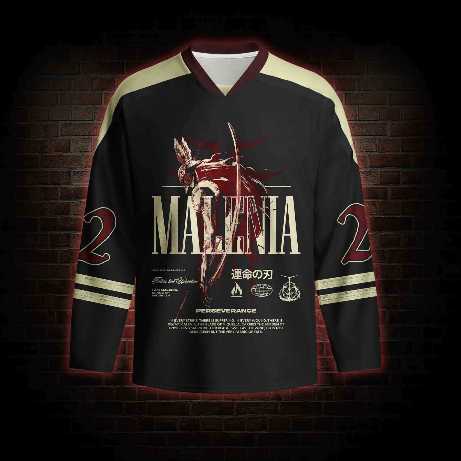 Cursed Goddess Long Sleeve Hockey Jersey