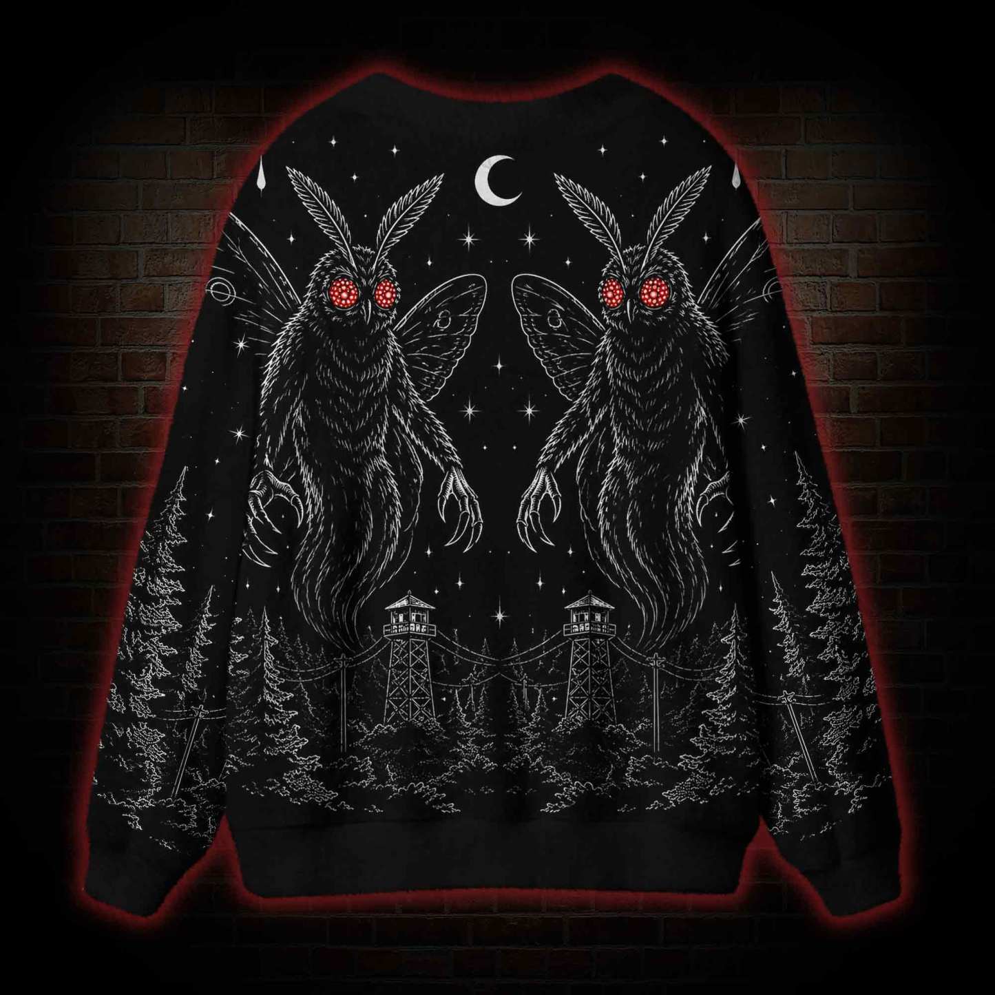 Mothman Omen Cardigan Sweater