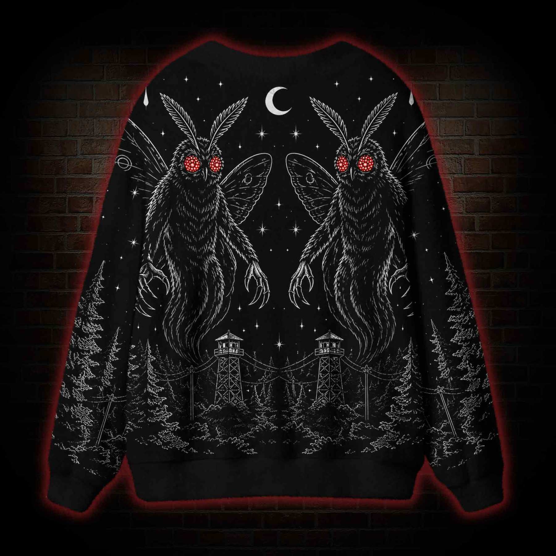 Mothman Omen Cardigan Sweater