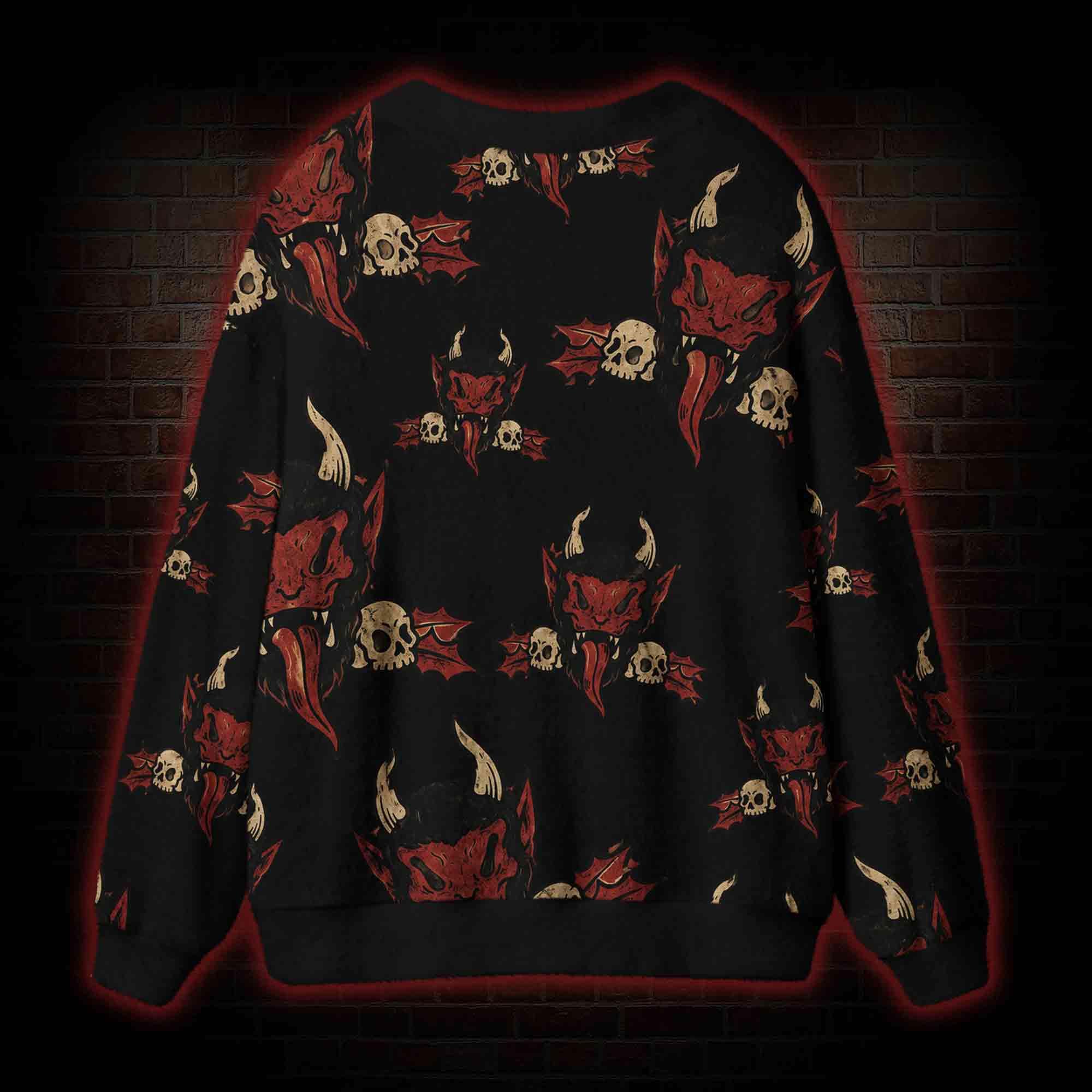 Red Devil's Feast Cardigan Sweater