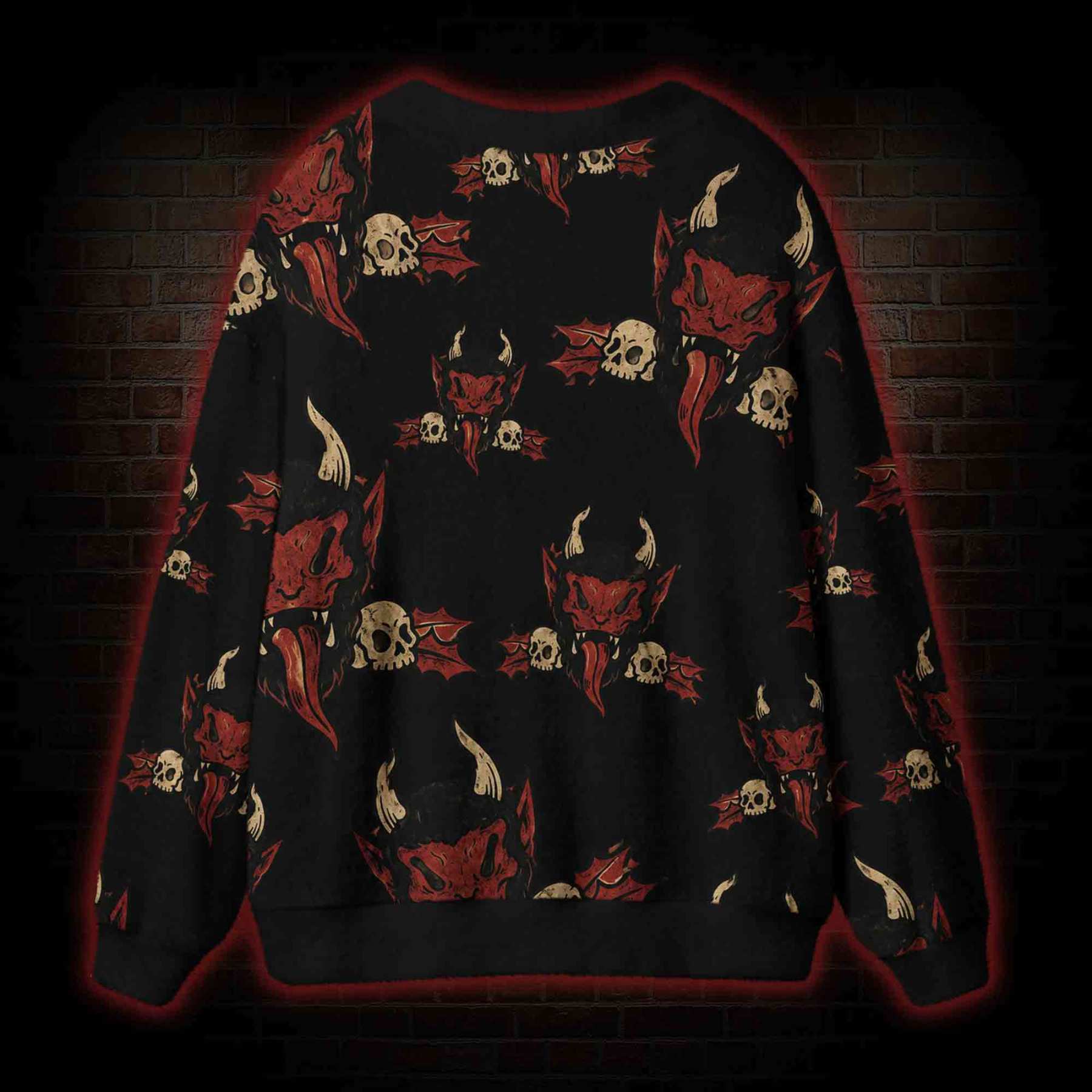 Red Devil's Feast Cardigan Sweater