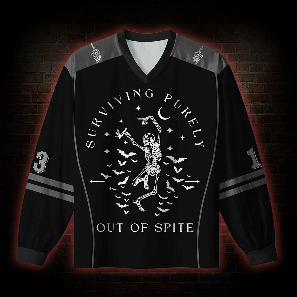 Surviving Purely Out of Spite V-Neck Long Sleeve Jersey