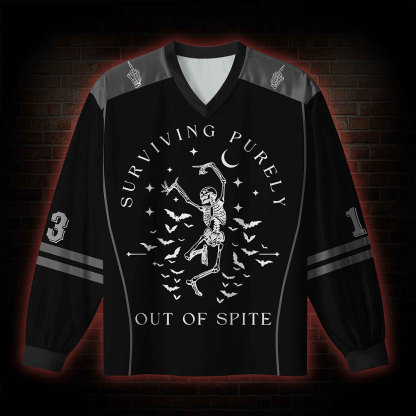 Surviving Purely Out of Spite V-Neck Long Sleeve Jersey
