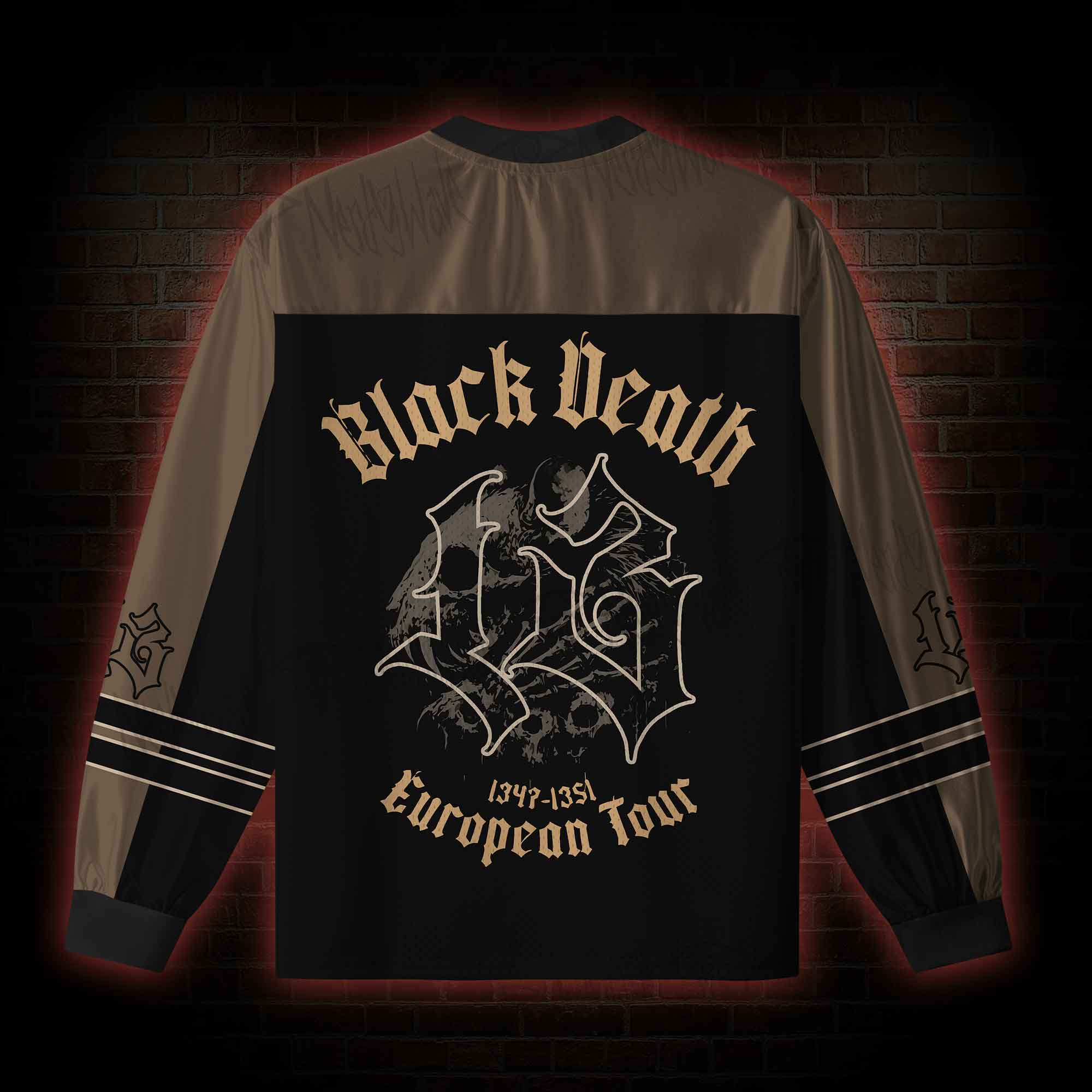 Black Death European Tour V-Neck Long Sleeve Jersey