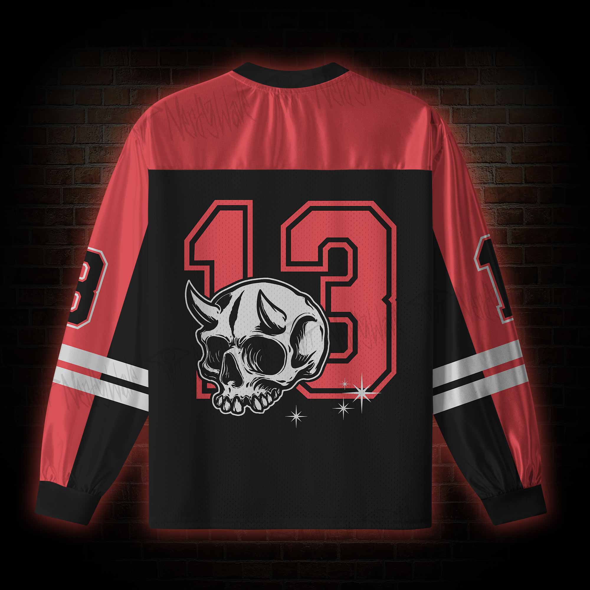 The Devil Herself V-Neck Long Sleeve Jersey