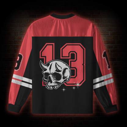 The Devil Herself V-Neck Long Sleeve Jersey
