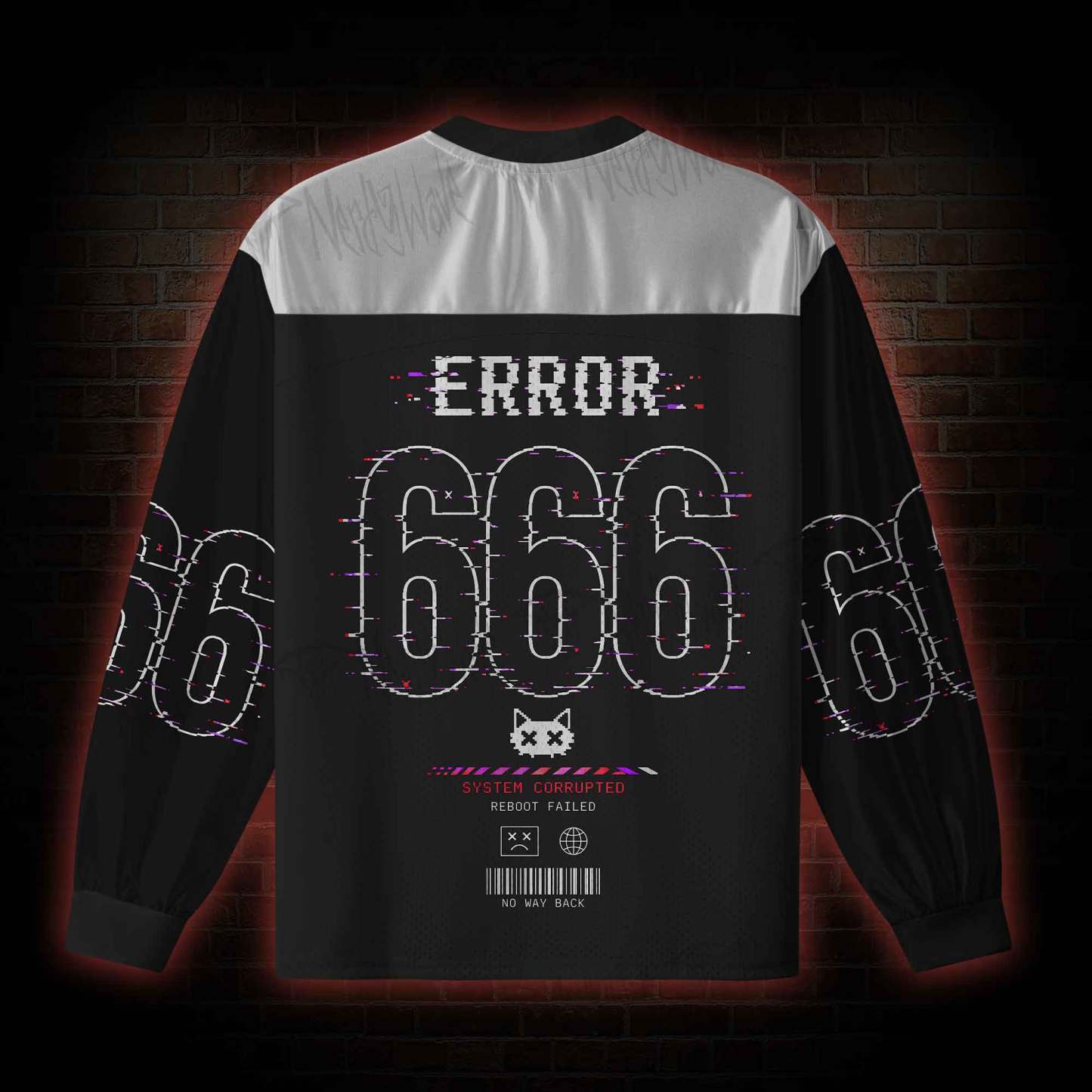 System Damage V-Neck Long Sleeve Jersey