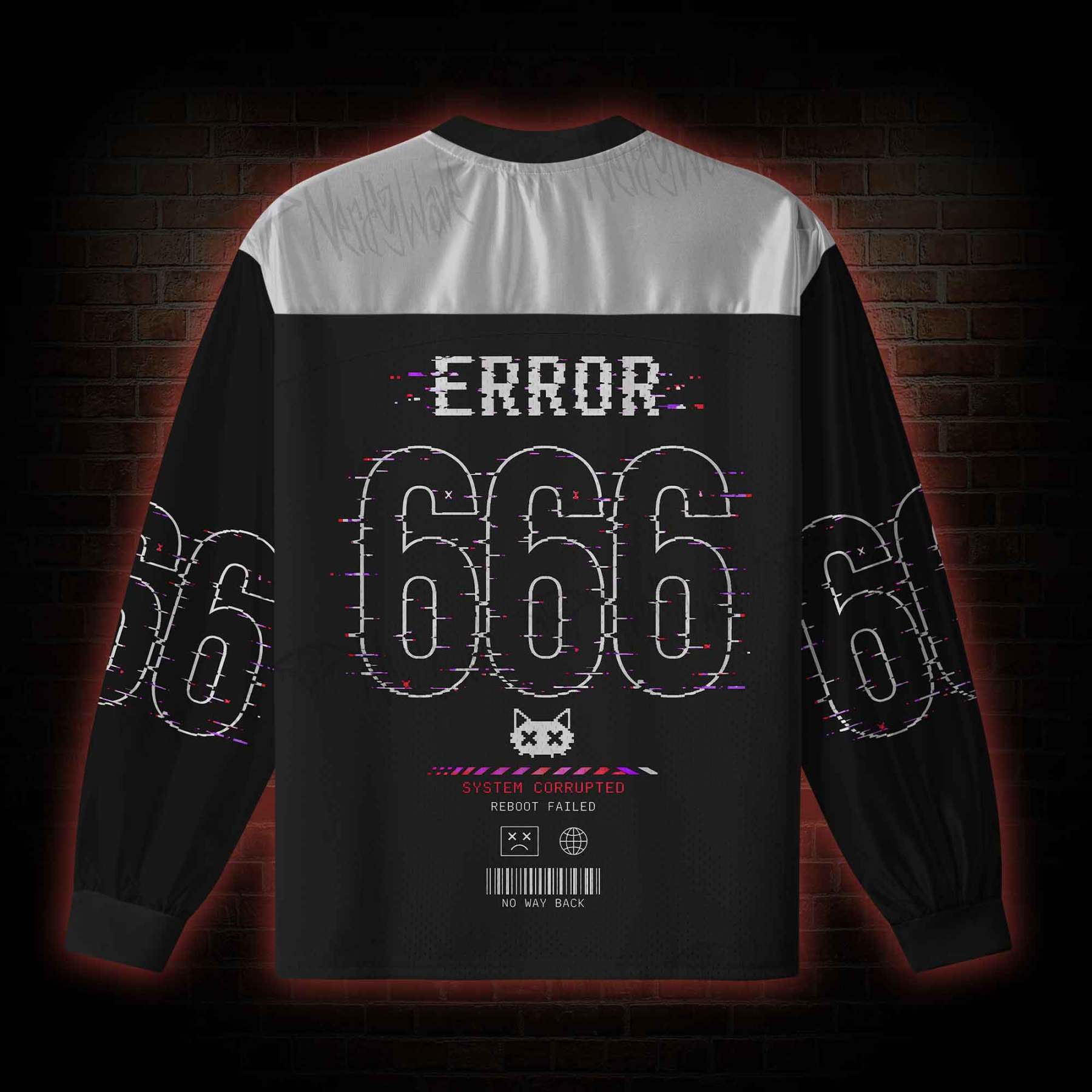 System Damage V-Neck Long Sleeve Jersey