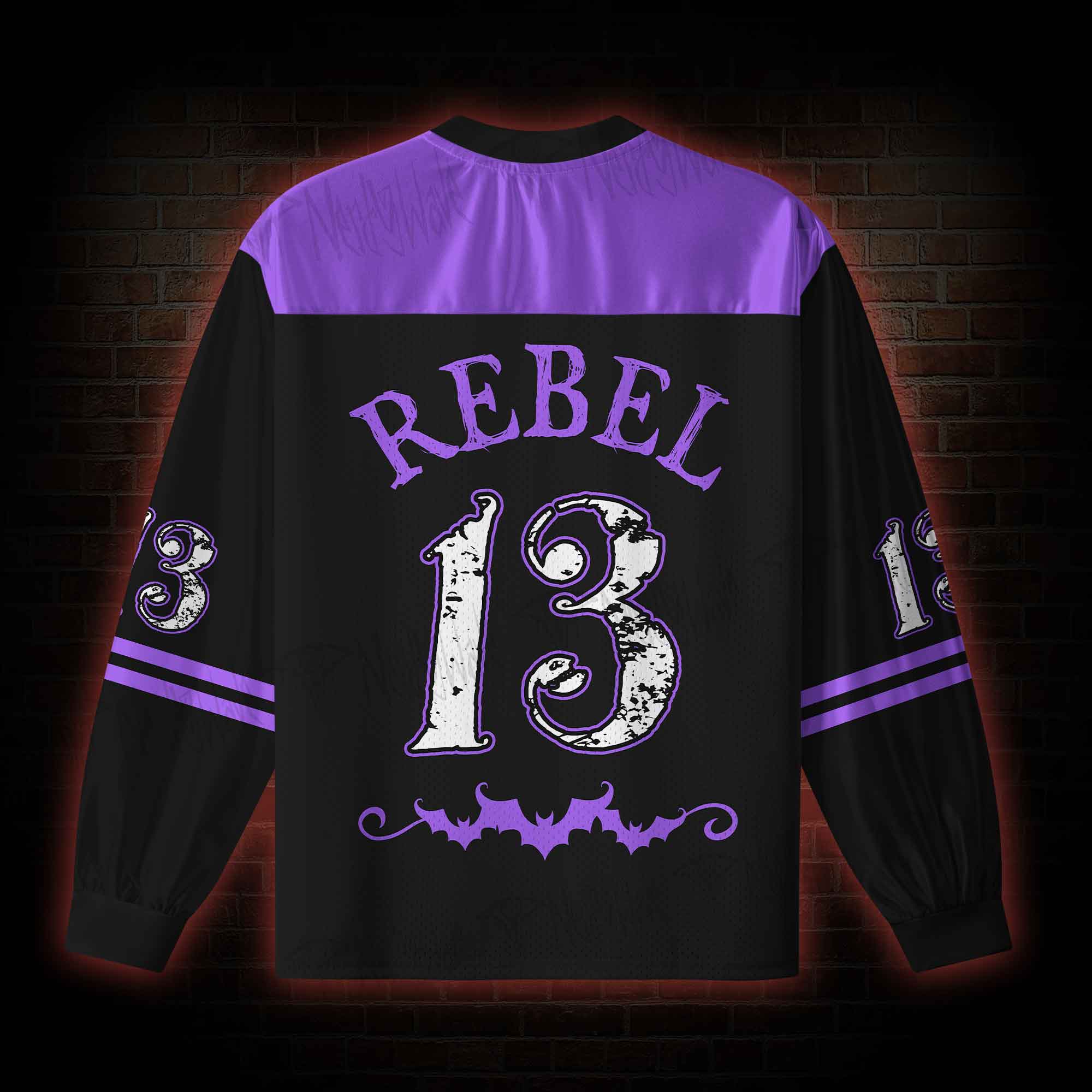 Dirty Inked&Curvy V-Neck Long Sleeve Jersey