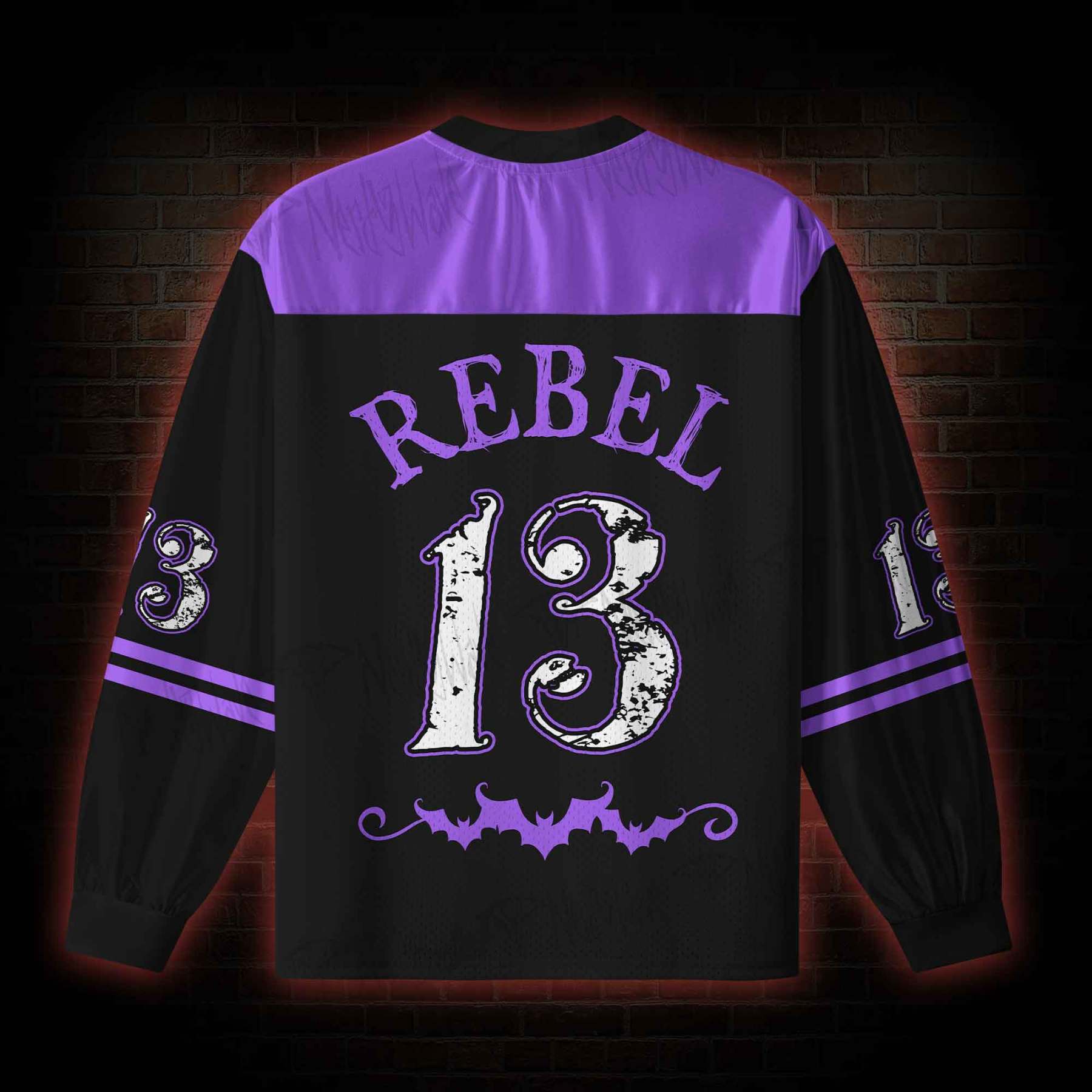 Dirty Inked&Curvy V-Neck Long Sleeve Jersey