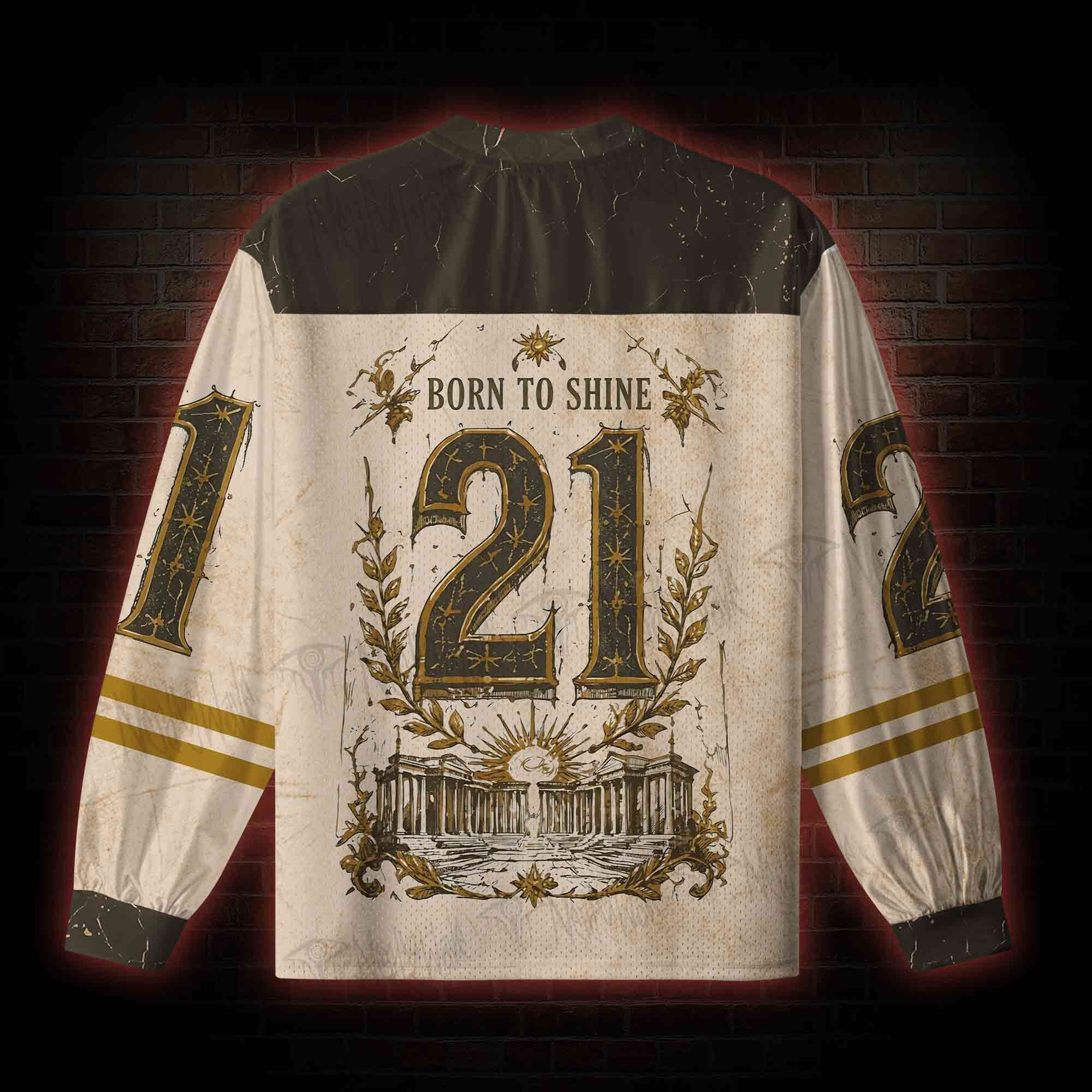 Born of Shine Greek mythology V-Neck Long Sleeve Jersey
